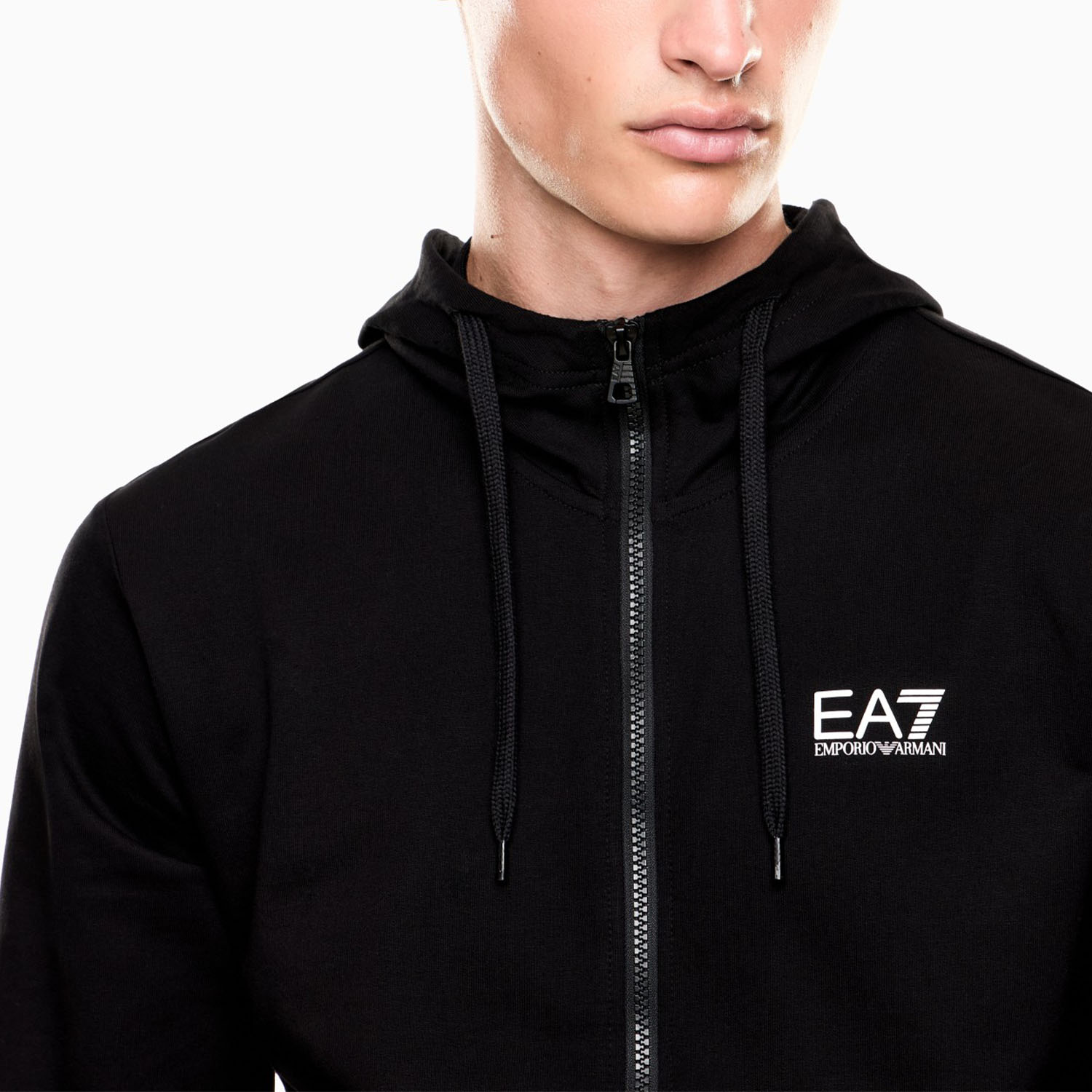 EA7 Core Identity Hoodie - Black