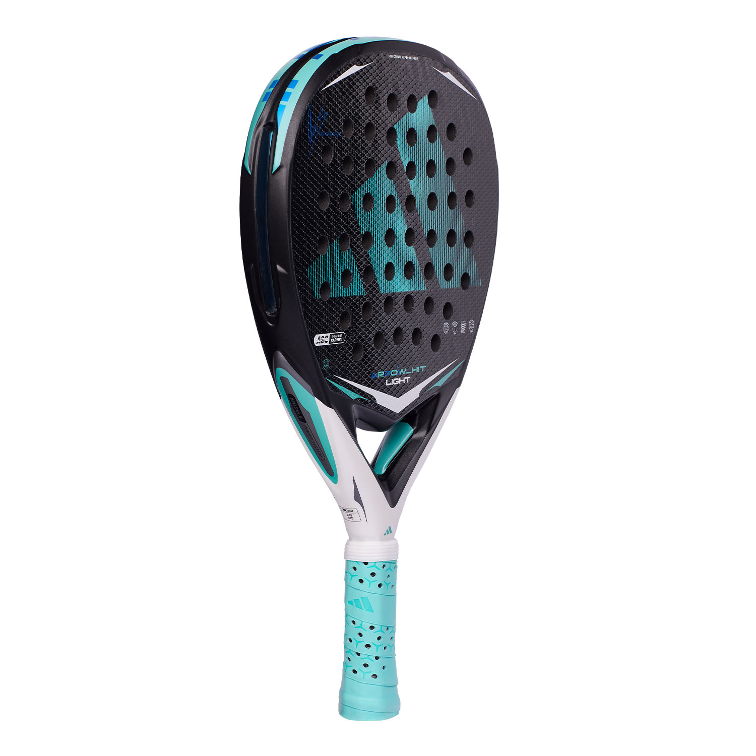 adidas Arrow Hit Light Padel - Black/Sky Blue