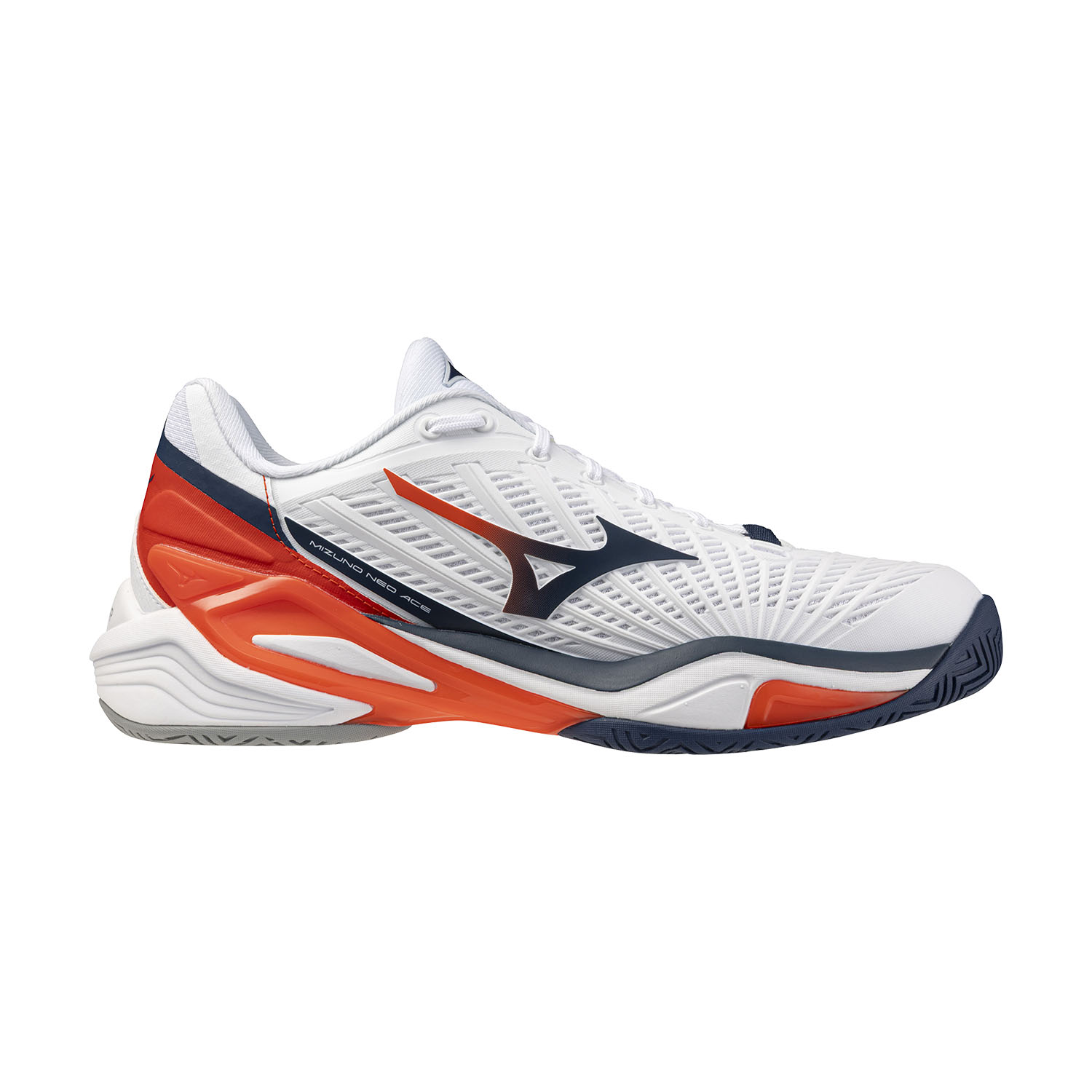 Mizuno Neo Ace AC - White/Insignia Blue/Orange