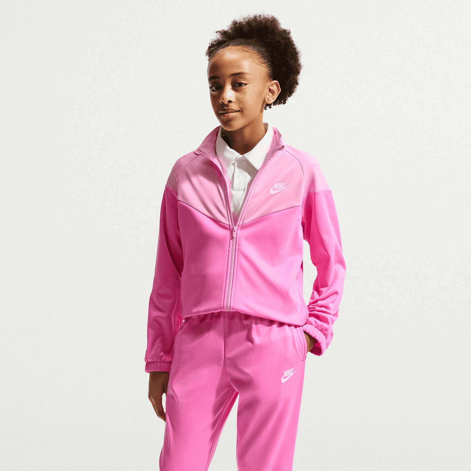Nike Dri-FIT Tracksuit Kids - Playful Pink/Pink Rise/White