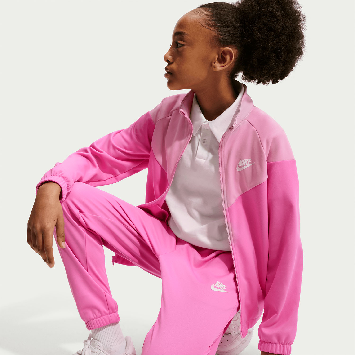 Nike Dri-FIT Tracksuit Kids - Playful Pink/Pink Rise/White