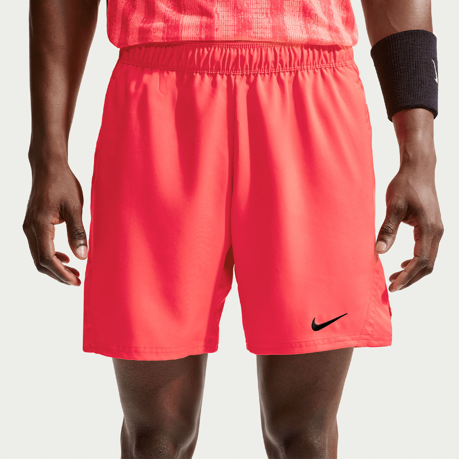 Nike Court Dri-FIT Victory 7in Shorts - Bright Crimson/Black