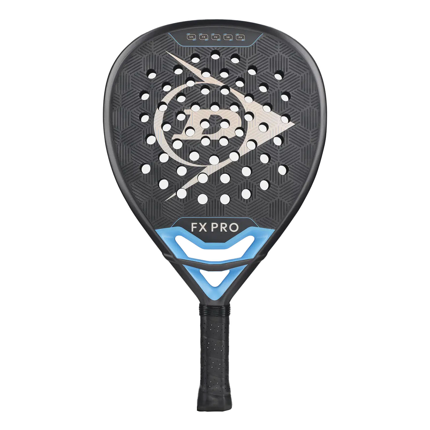 Dunlop FX PRO Padel - Neon Cyan/Rainbow Foil/Black/White