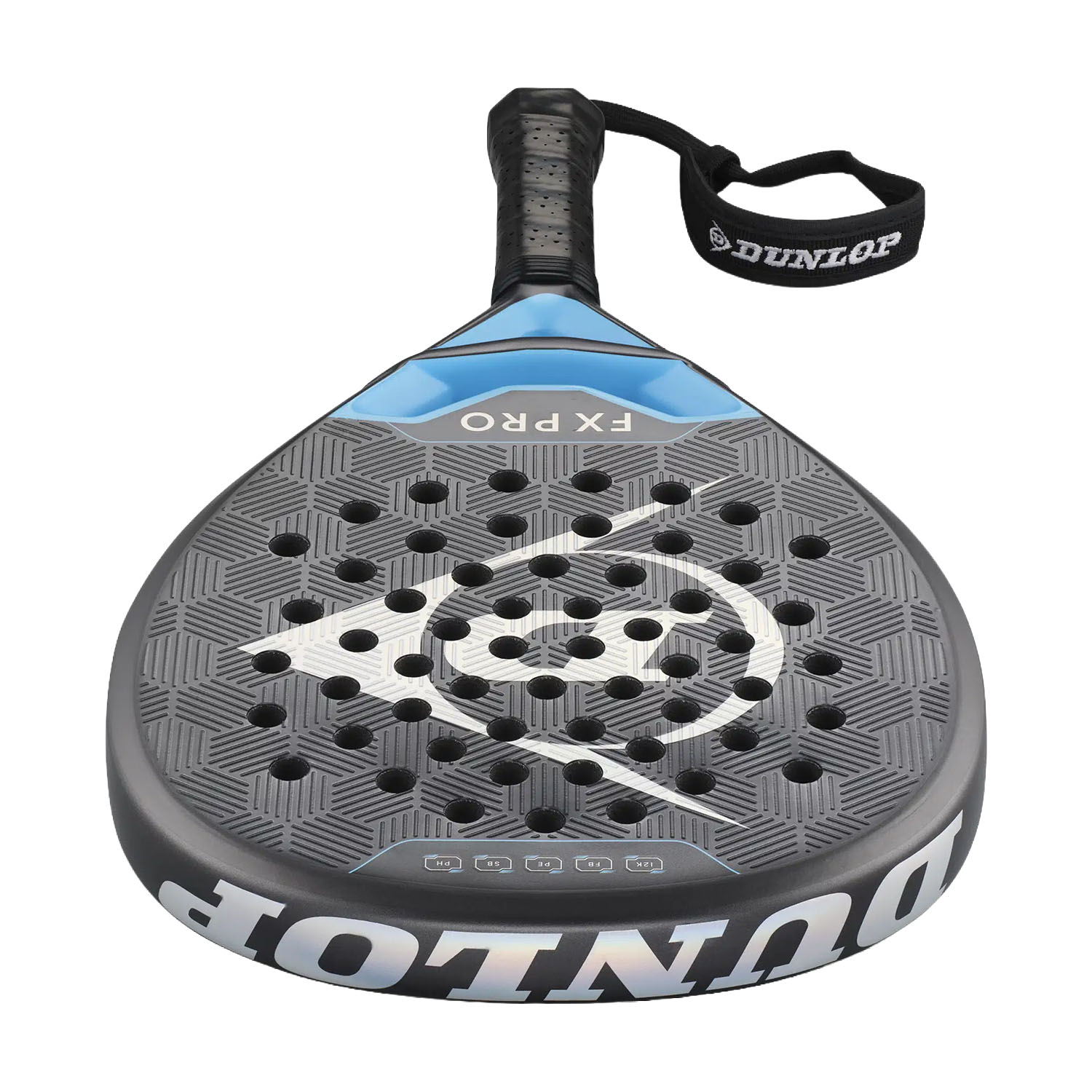 Dunlop FX PRO Padel - Neon Cyan/Rainbow Foil/Black/White