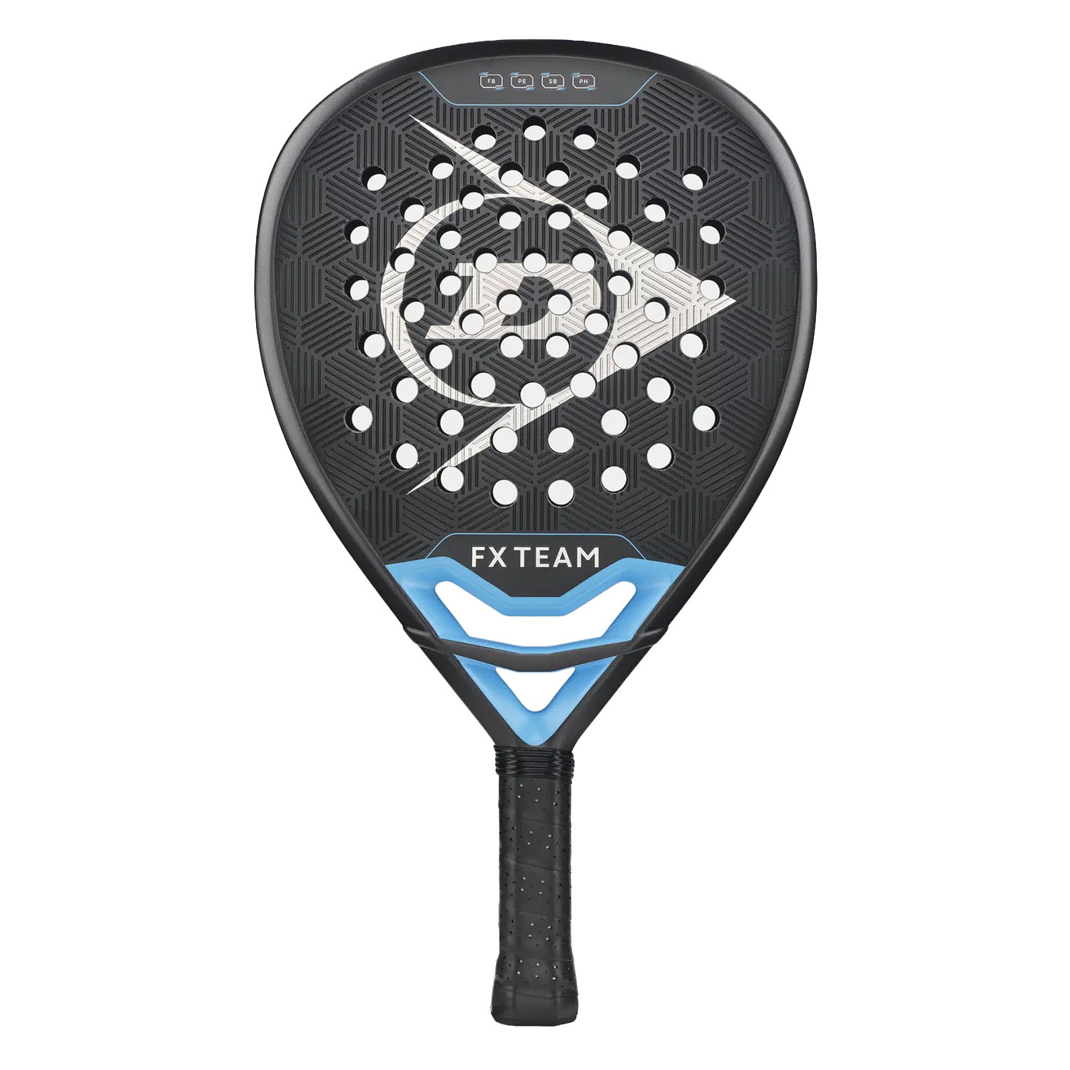 Dunlop FX TEAM Padel - Neon Cyan/Silver Foil/Black/White