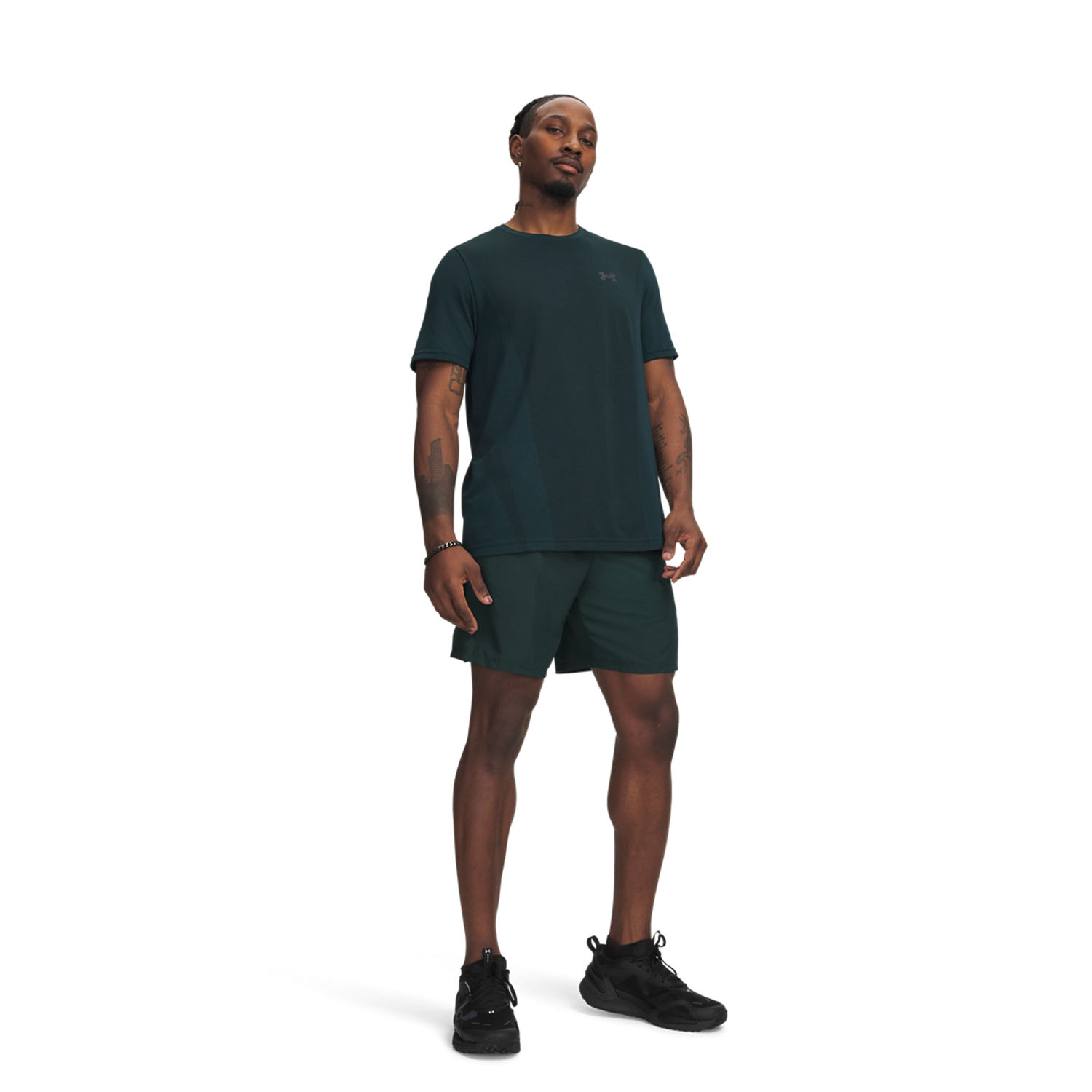 Under Armour Tech 7in Shorts - Arden Green/Black