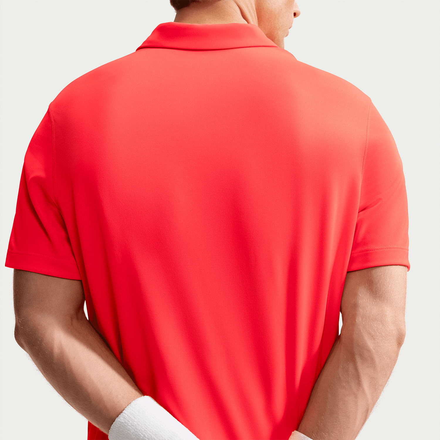 Nike Dri-FIT Solid Logo Polo - Bright Crimson/Black