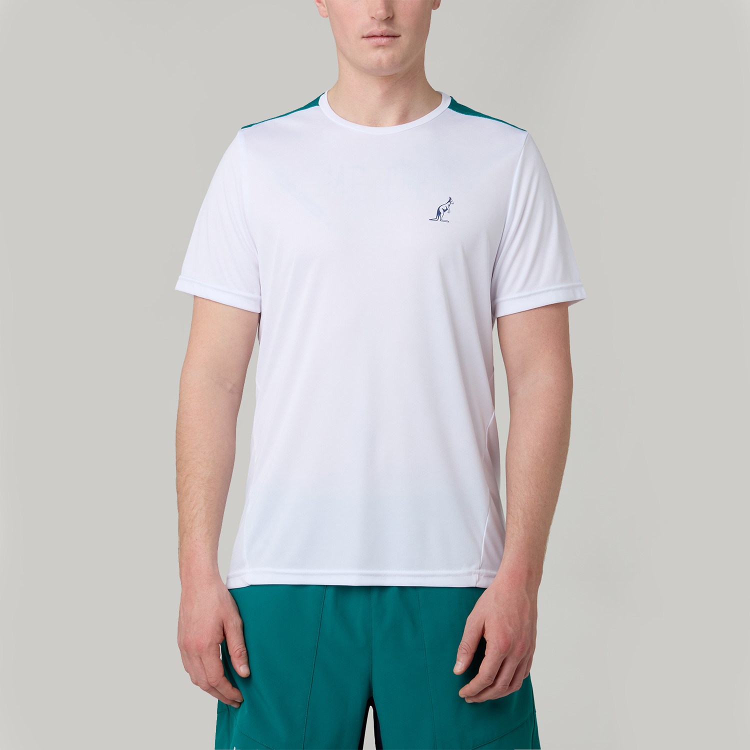 Australian Court T-Shirt - Bianco/Verde
