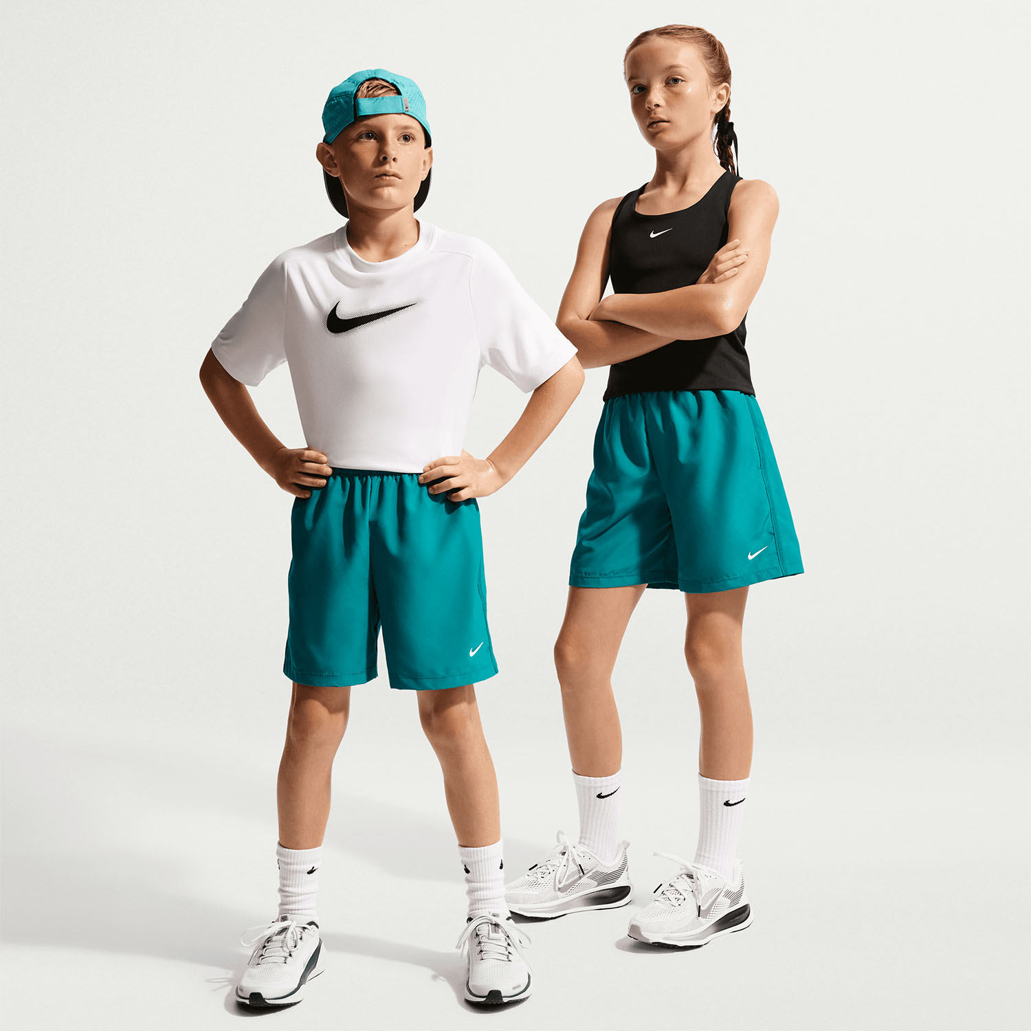 Nike Dri-FIT Icon 6in Shorts Boy - Bright Spruce/White