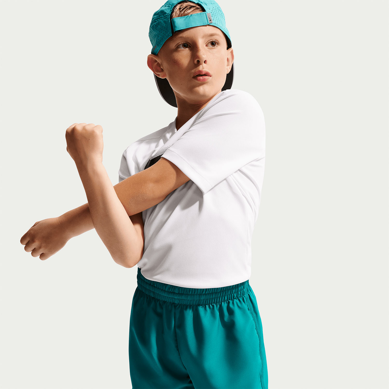 Nike Dri-FIT Icon 6in Shorts Boy - Bright Spruce/White