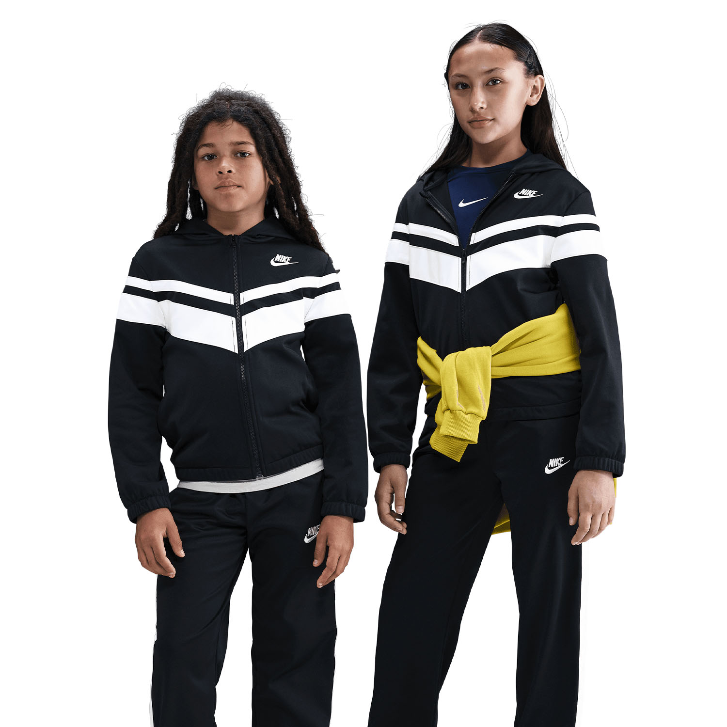 Nike Dri-FIT Pro Tracksuit Kids - Black/White