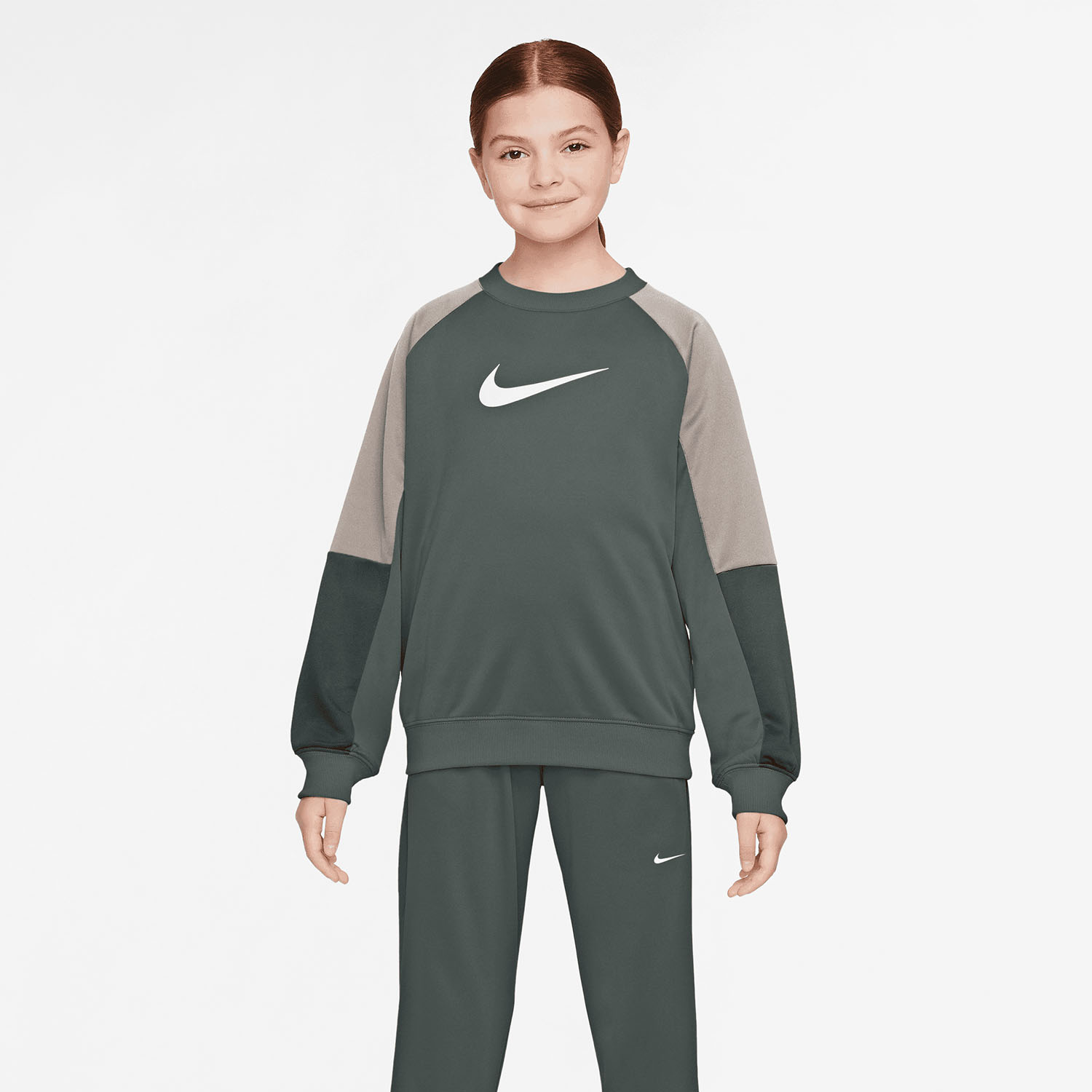 Nike Sportswear Chándal Niños - Camo Green/Moon Particle/White