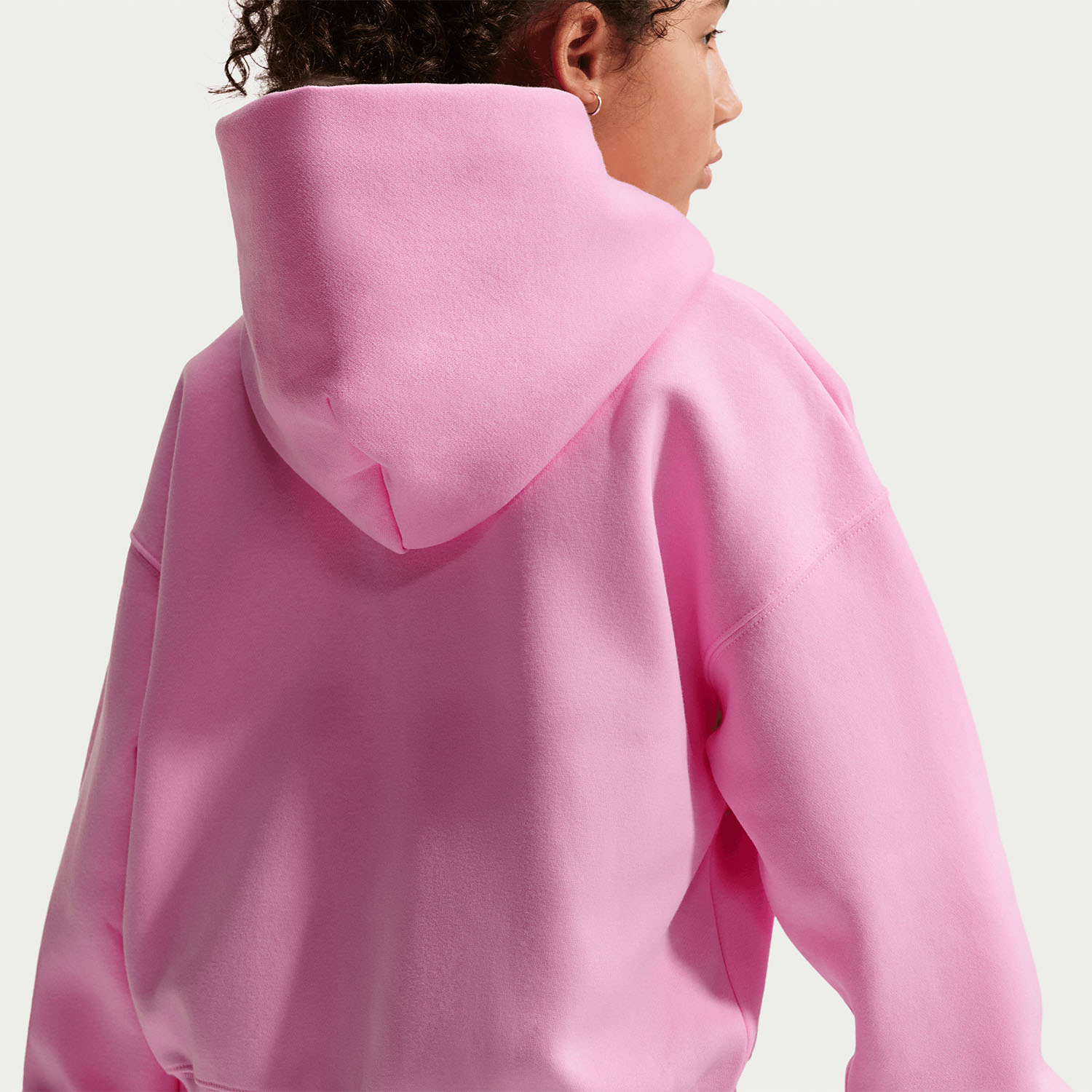 Nike Studio Fleece Sudadera Niña - Pink Rise/White