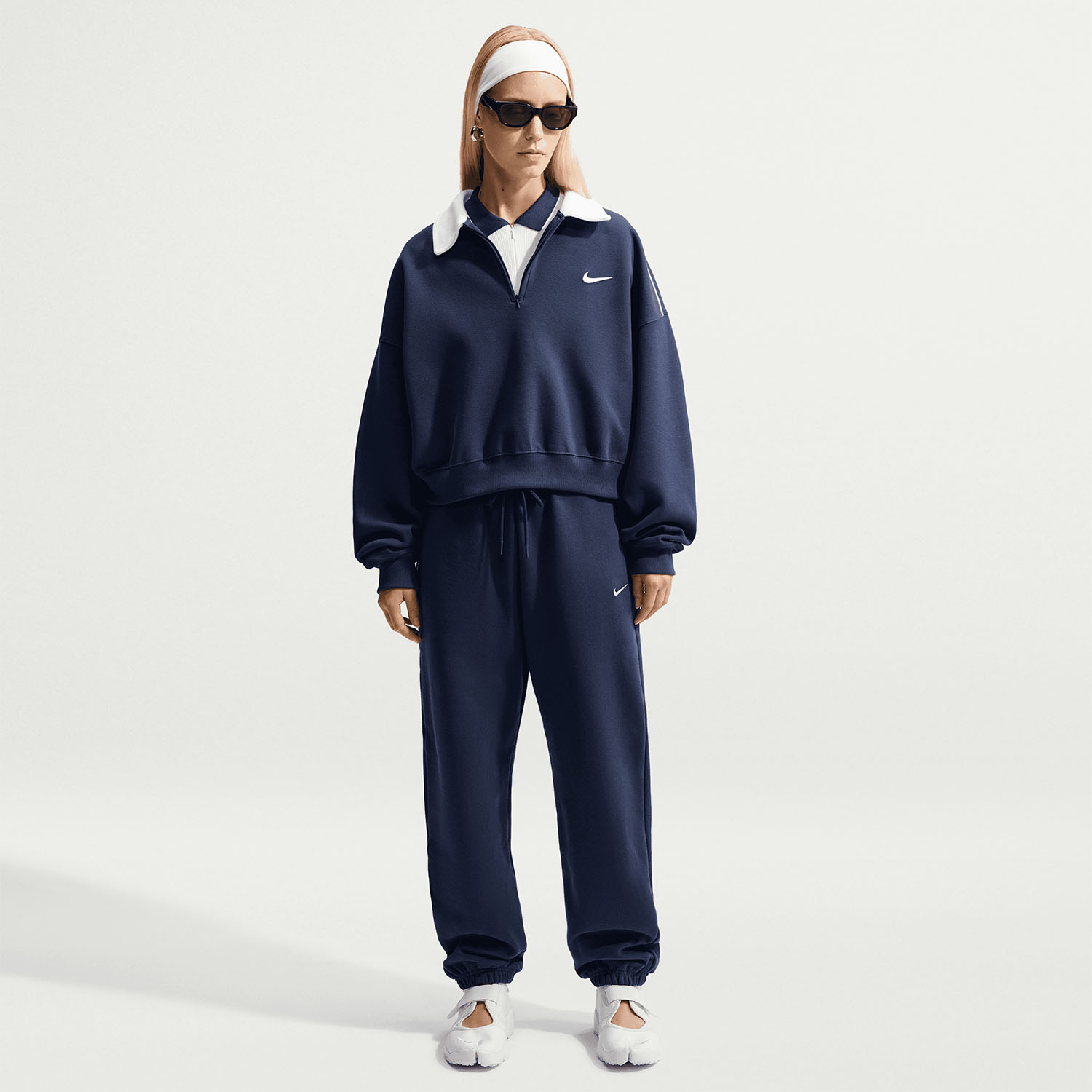 Nike Studio Fleece Pants - Midnight Navy/Sail
