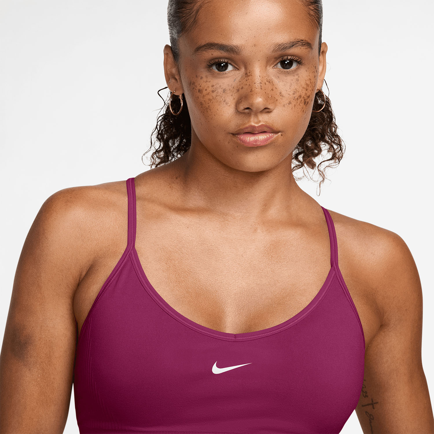 Nike Pro Seamless Sujetador Deportivo - True Berry/White