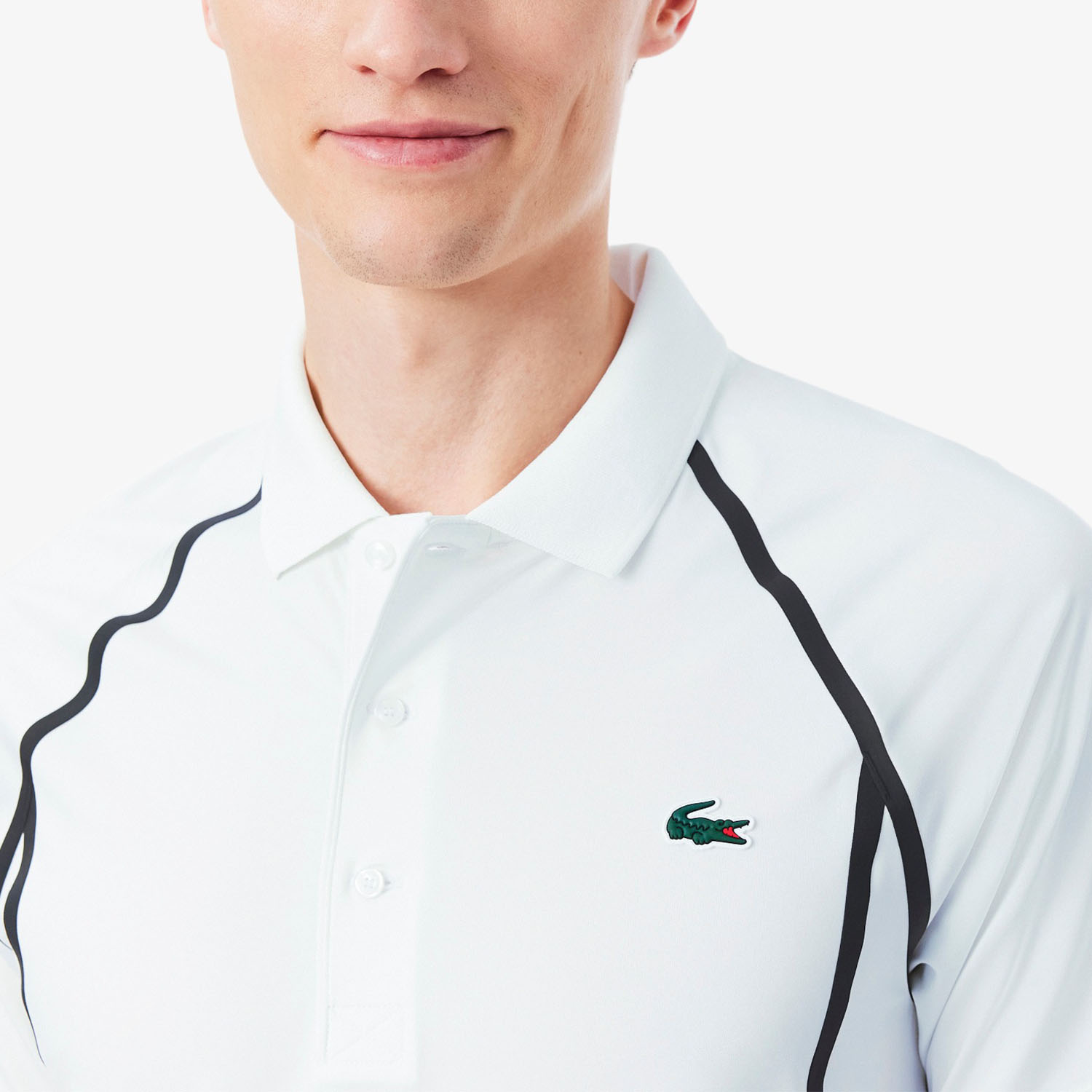 Lacoste Ultra Dry X Daniil Medvedev Polo - Blanc
