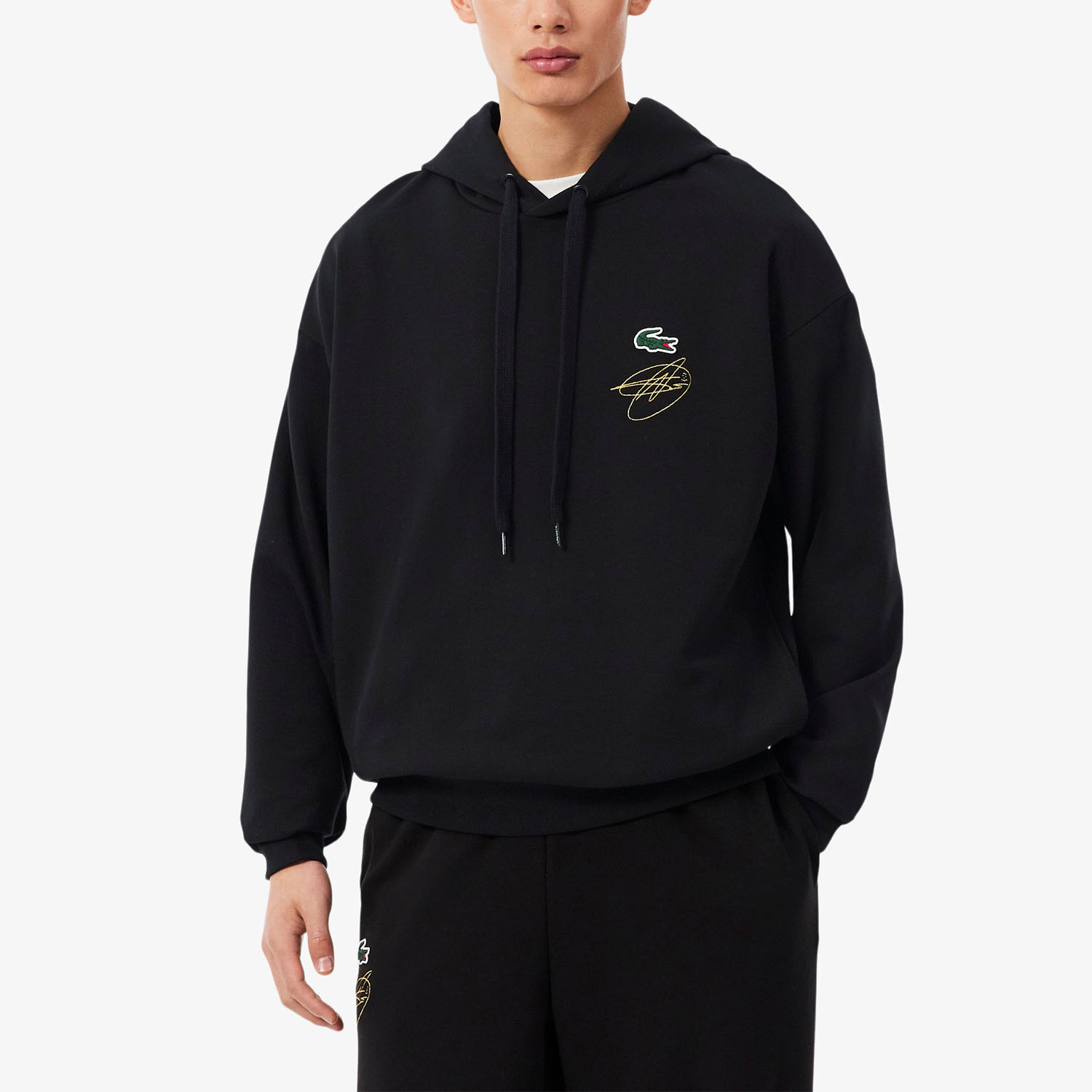 Lacoste X Novak Djokovic Autograph Sudadera - Noir