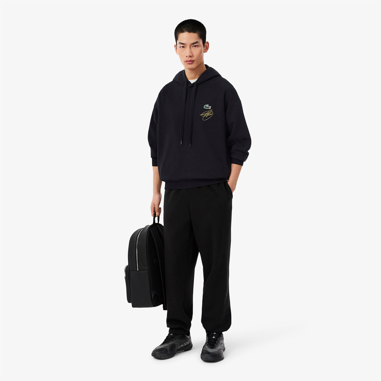 Lacoste X Novak Djokovic Autograph Sudadera - Noir
