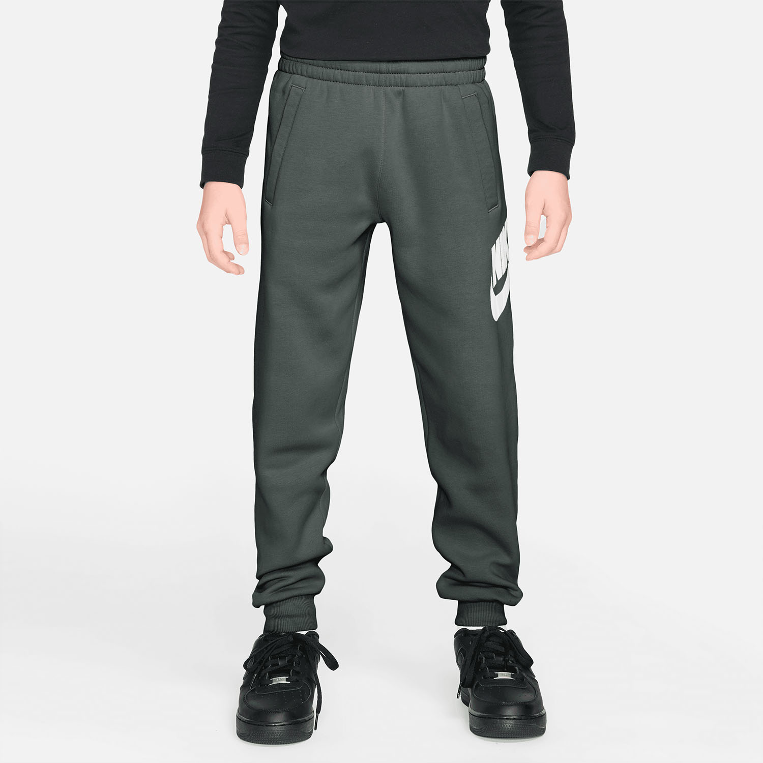 Nike Club Logo Pants Junior - Camo Green/White