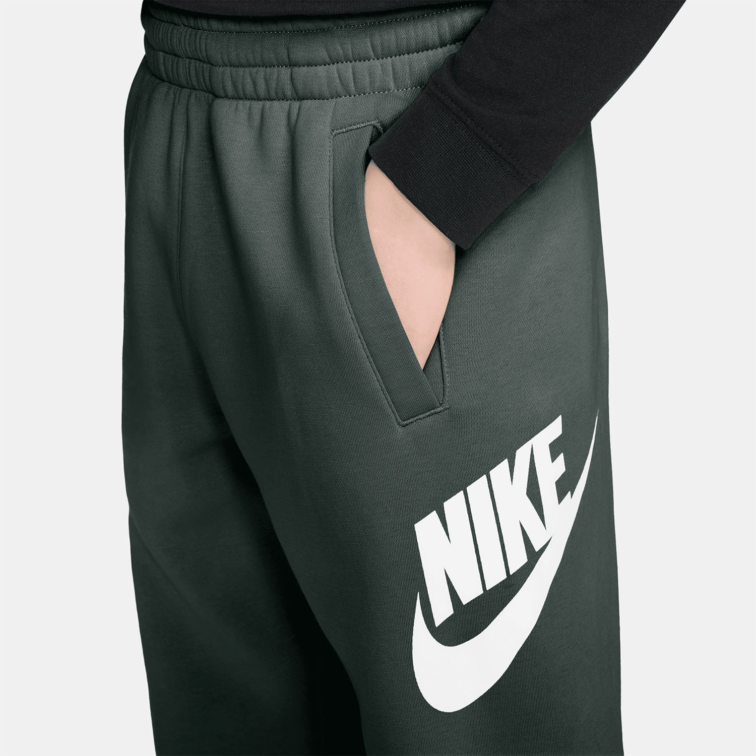 Nike Club Logo Pants Junior - Camo Green/White