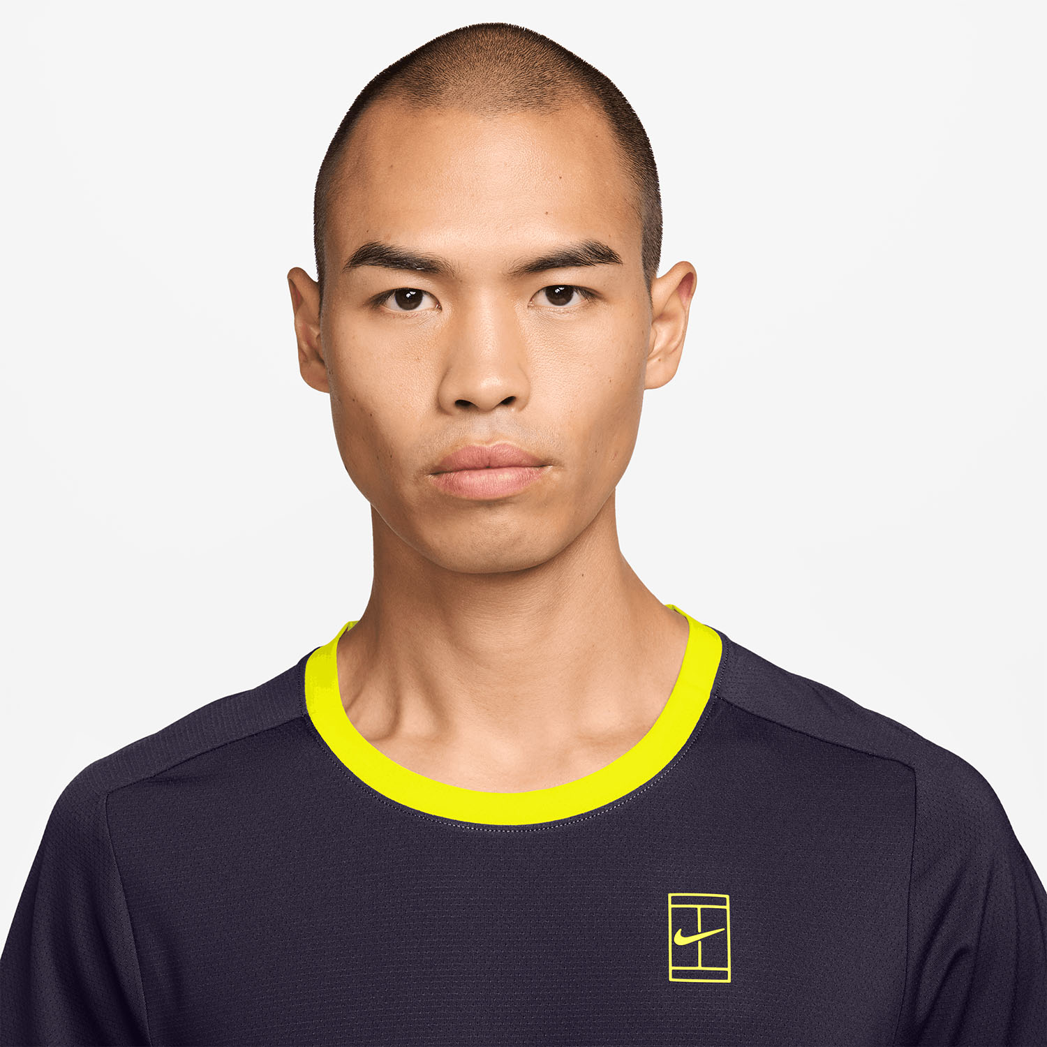 Nike Court Advantage Dri-FIT T-Shirt - Purple Dynasty/Lemon Venom