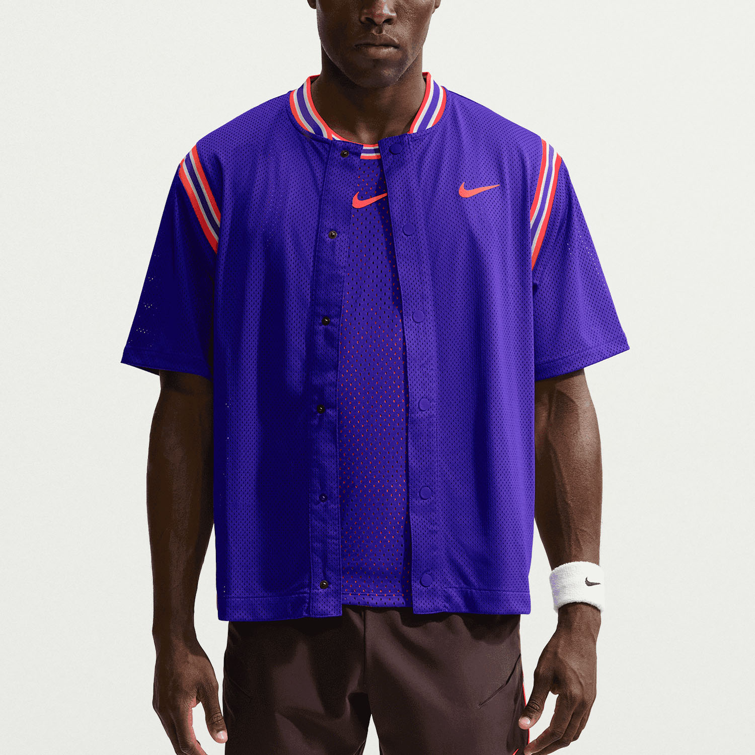 Nike Court Slam Carlos Jacket - Dark Concord/Bright Crimson