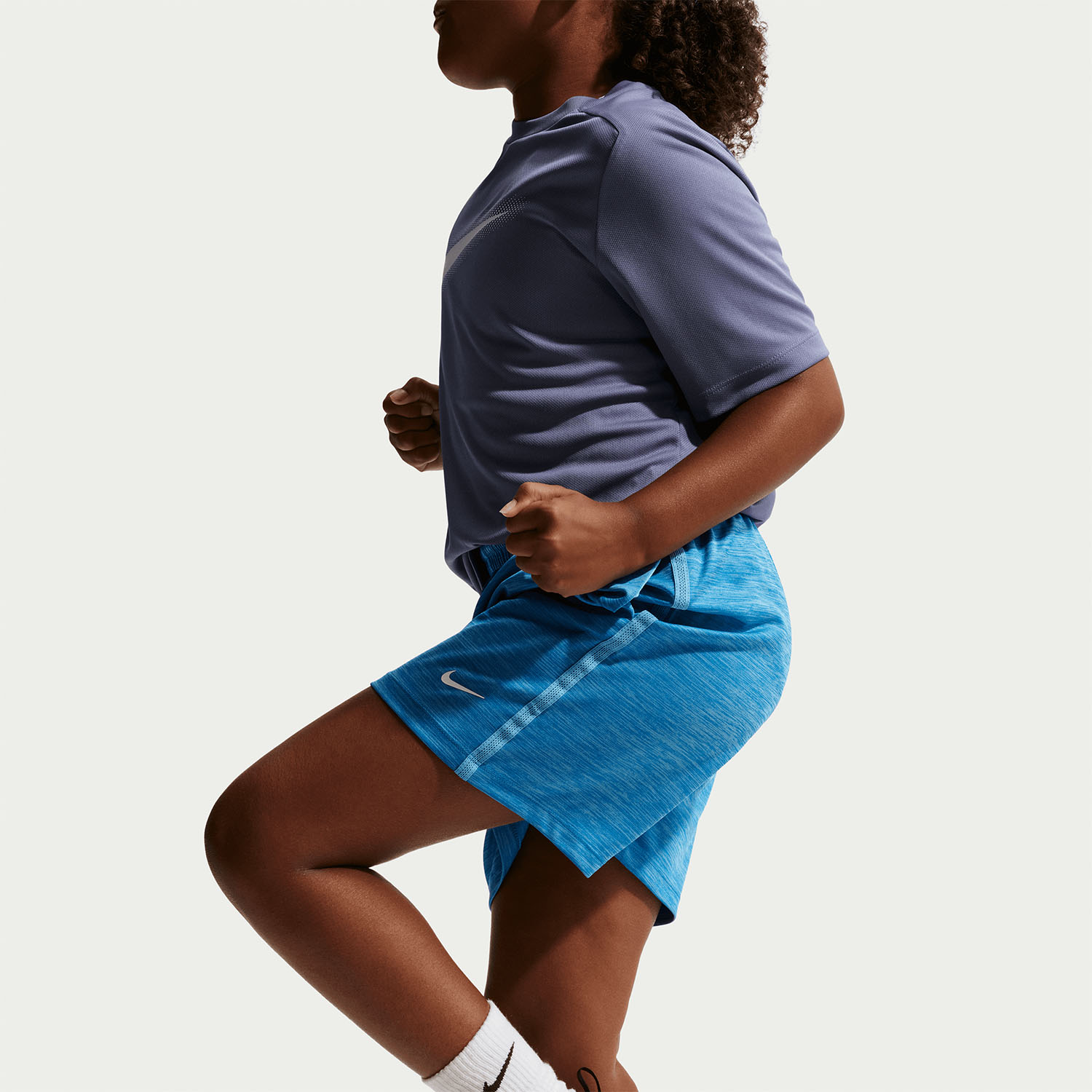 Nike Dri-FIT 5in Shorts Junior - Light Photo Blue/Football Blue/White