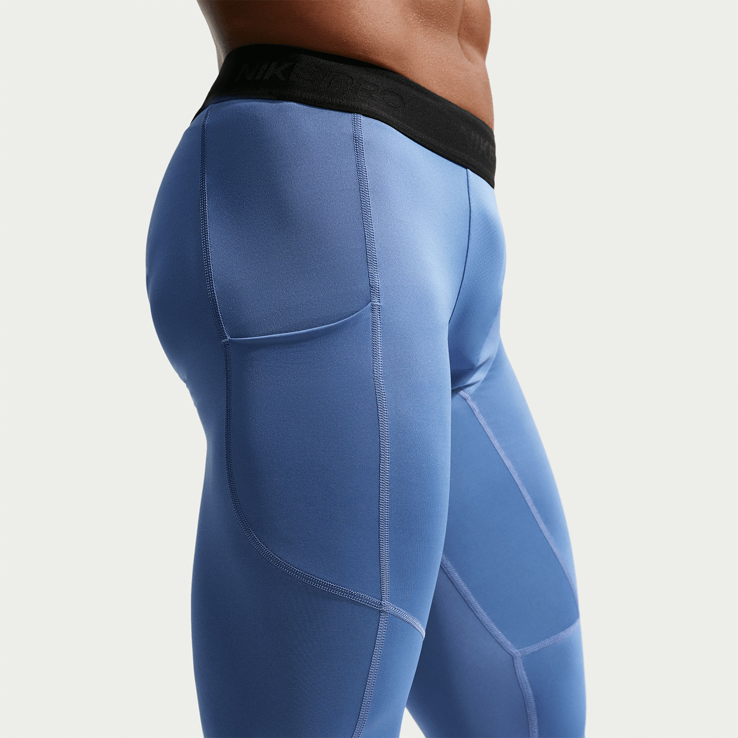 Nike Dri-FIT Pro Mallas - Indigo Storm/Black