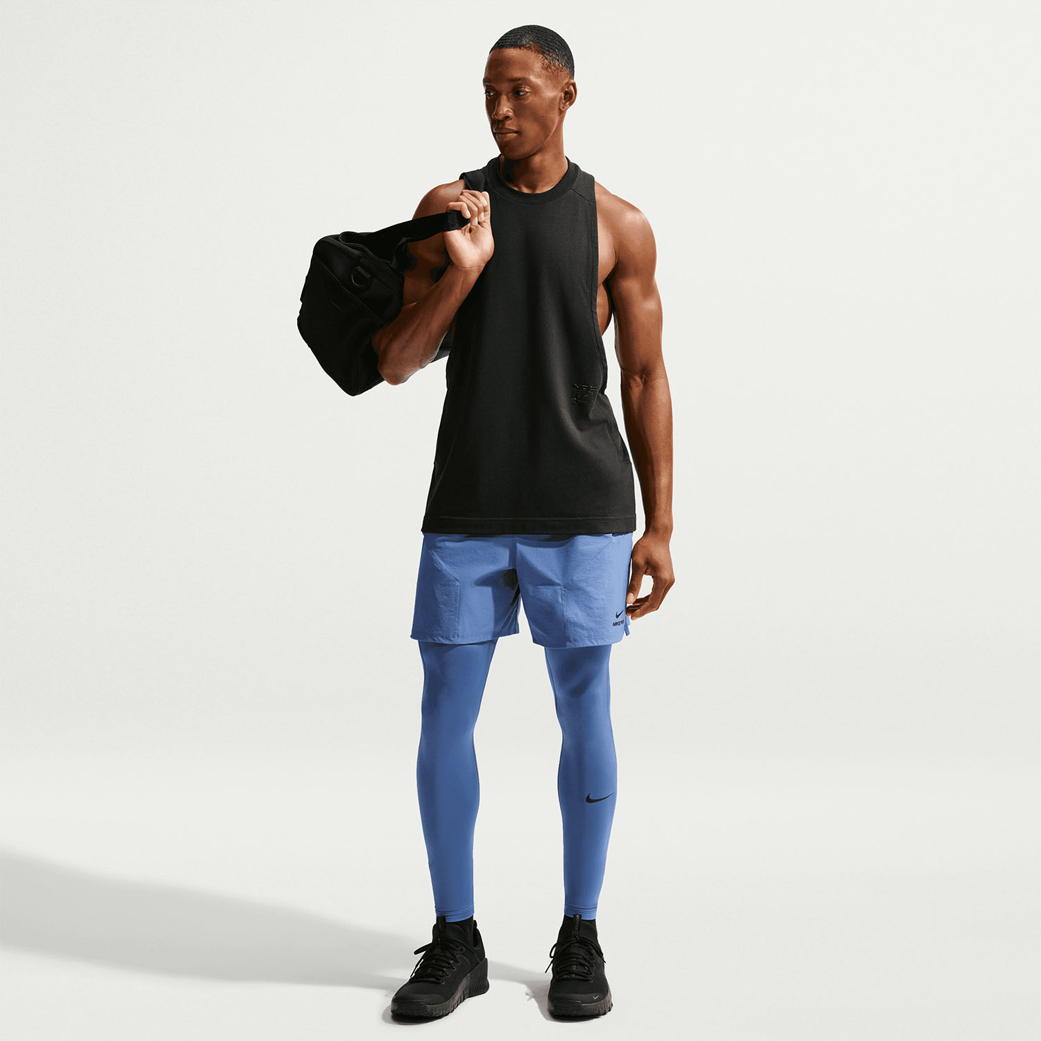 Nike Dri-FIT Pro Mallas - Indigo Storm/Black