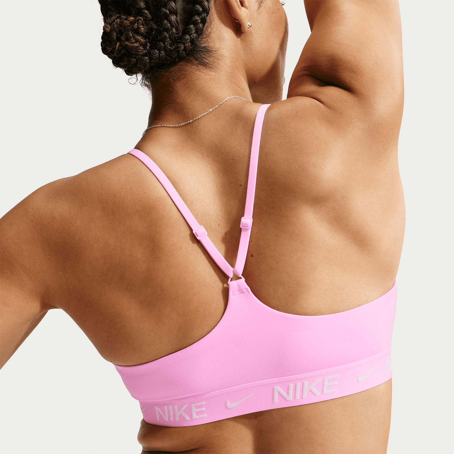 Nike Indy Swoosh Sports Bra - Pink Rise