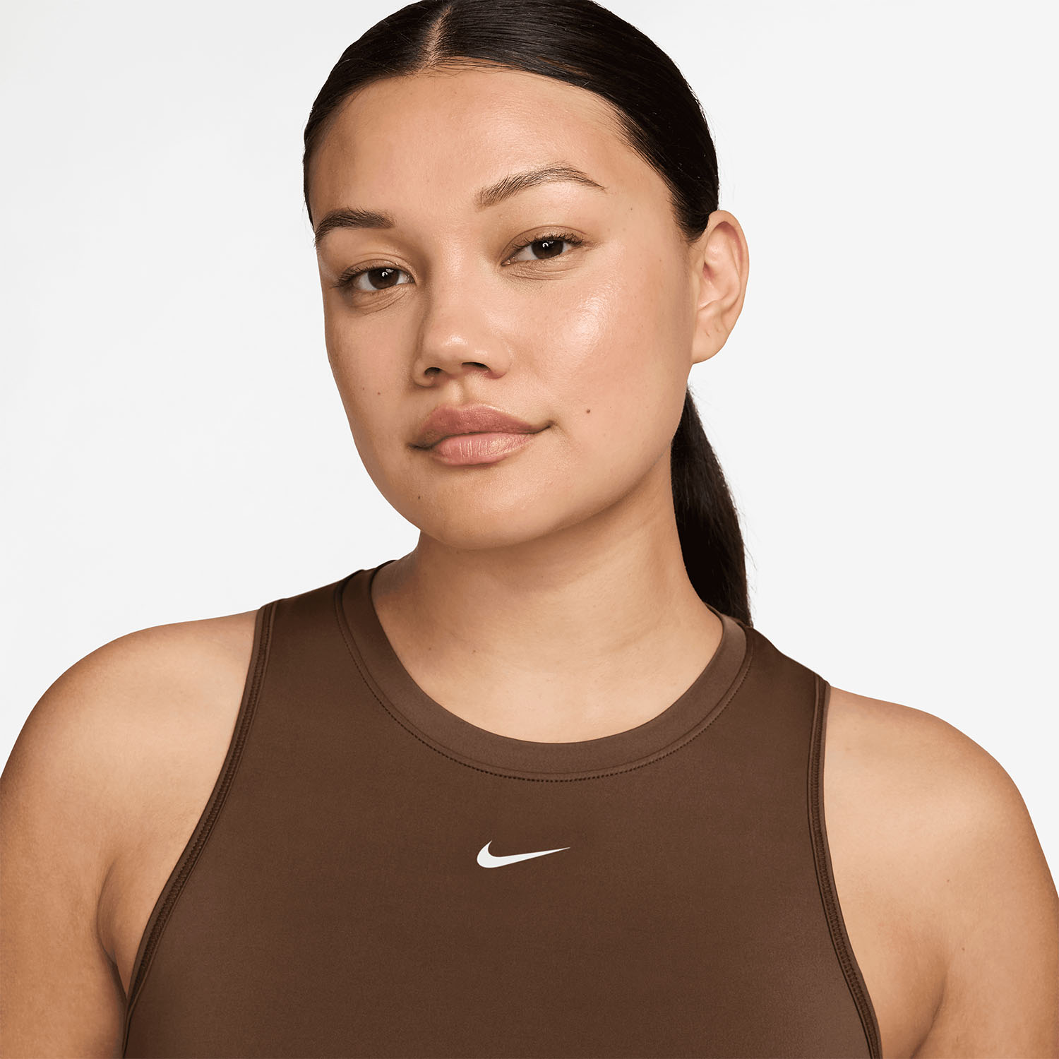 Nike One Classic Tank - Cacao Wow/White