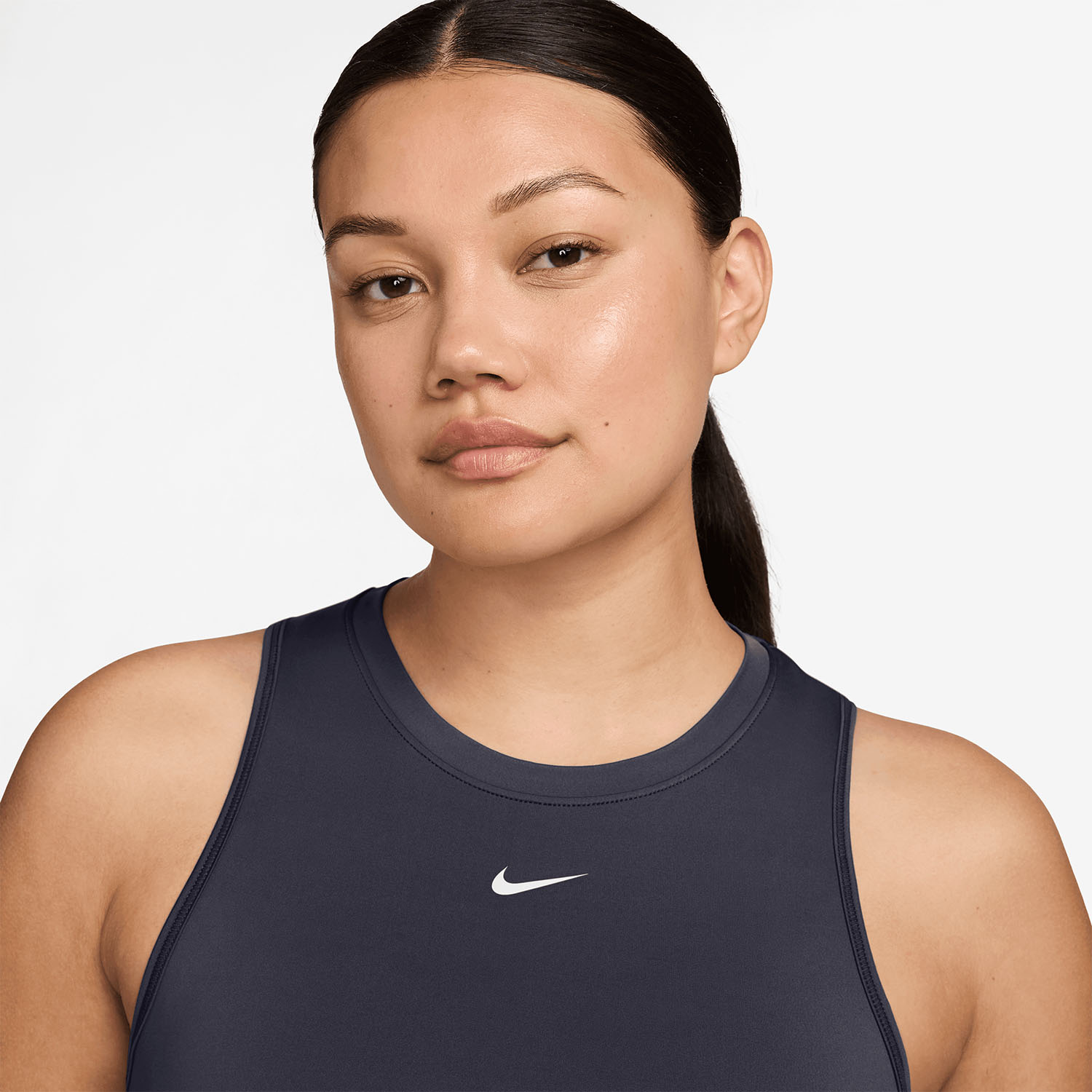 Nike One Classic Tank - Gridiron/White