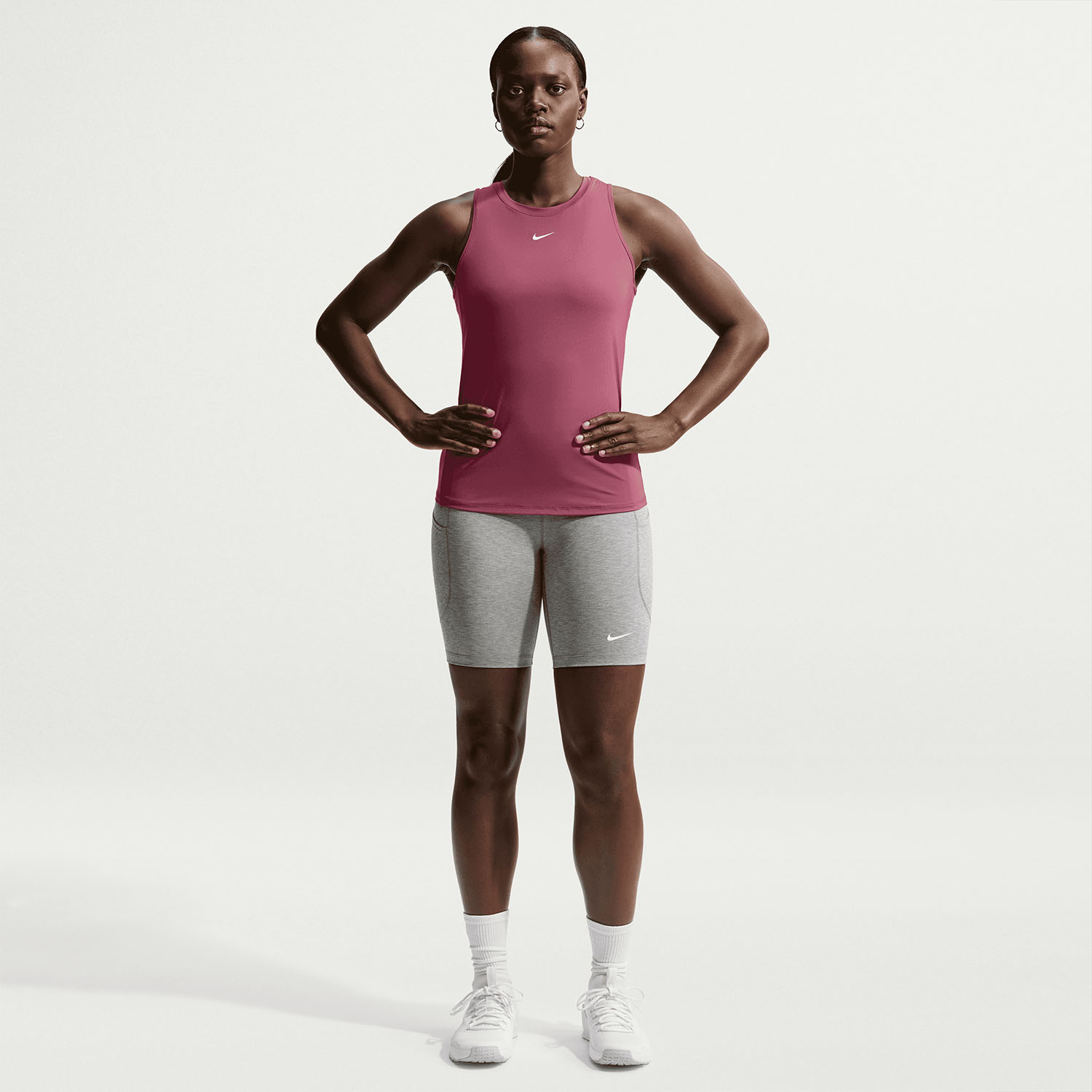 Nike One Classic Top - Pink Smoke/White