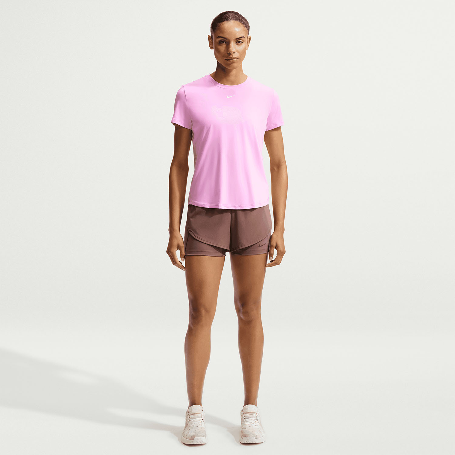 Nike One Classic T-Shirt - Pink Rise/White