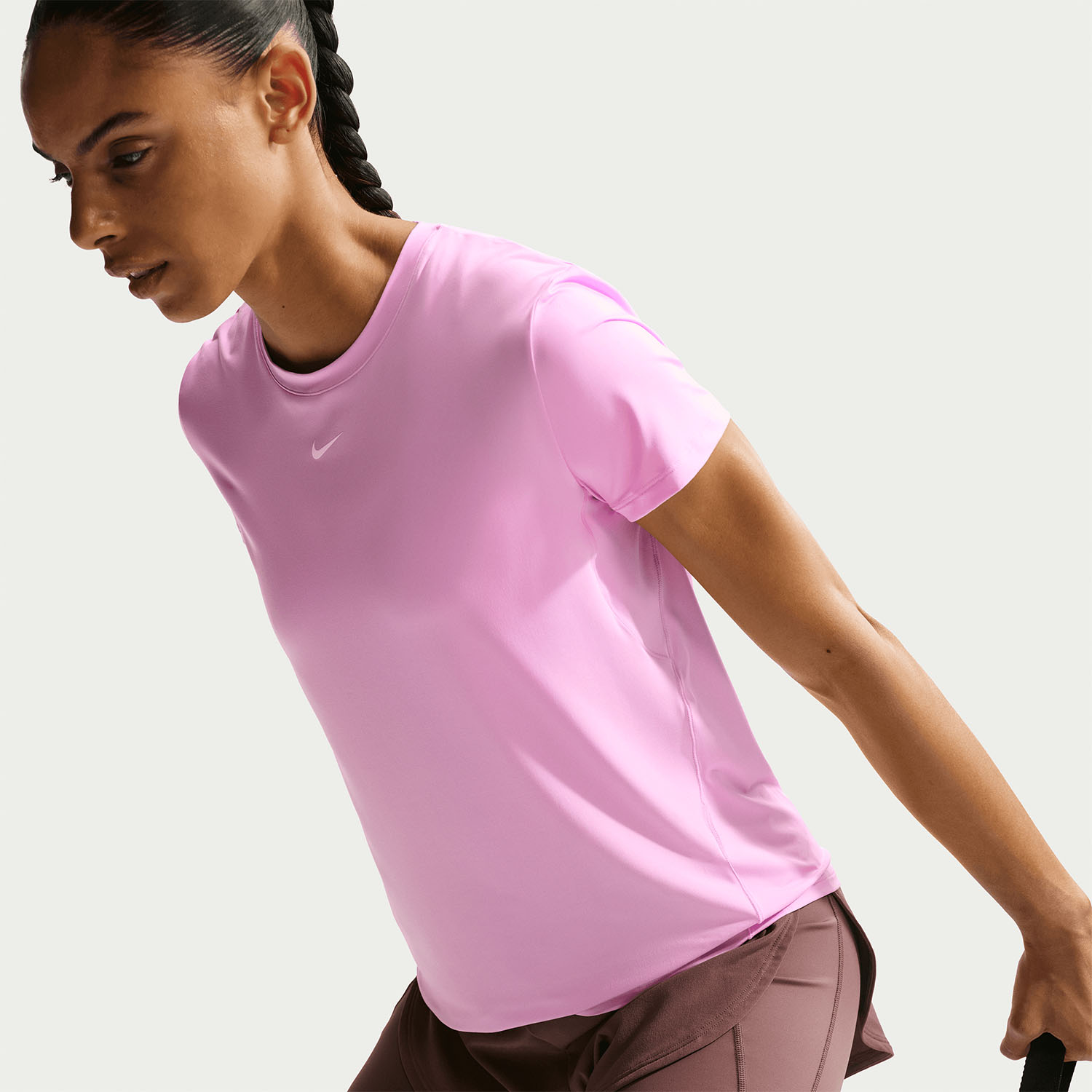 Nike One Classic T-Shirt - Pink Rise/White