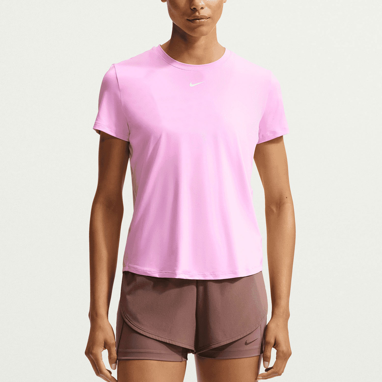 Nike One Classic T-Shirt - Pink Rise/White