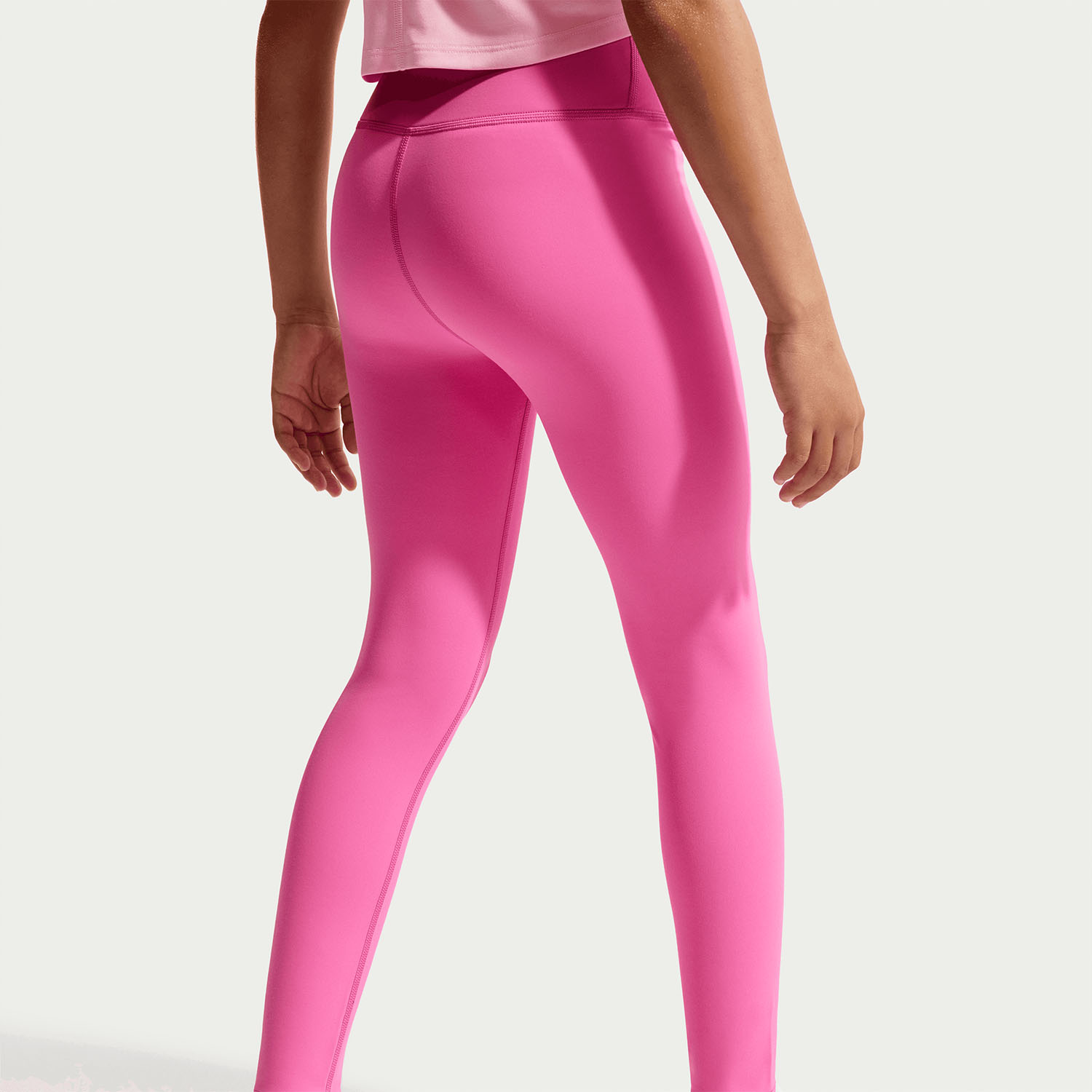 Nike One Swoosh Tights Girl - Playful Pink/White