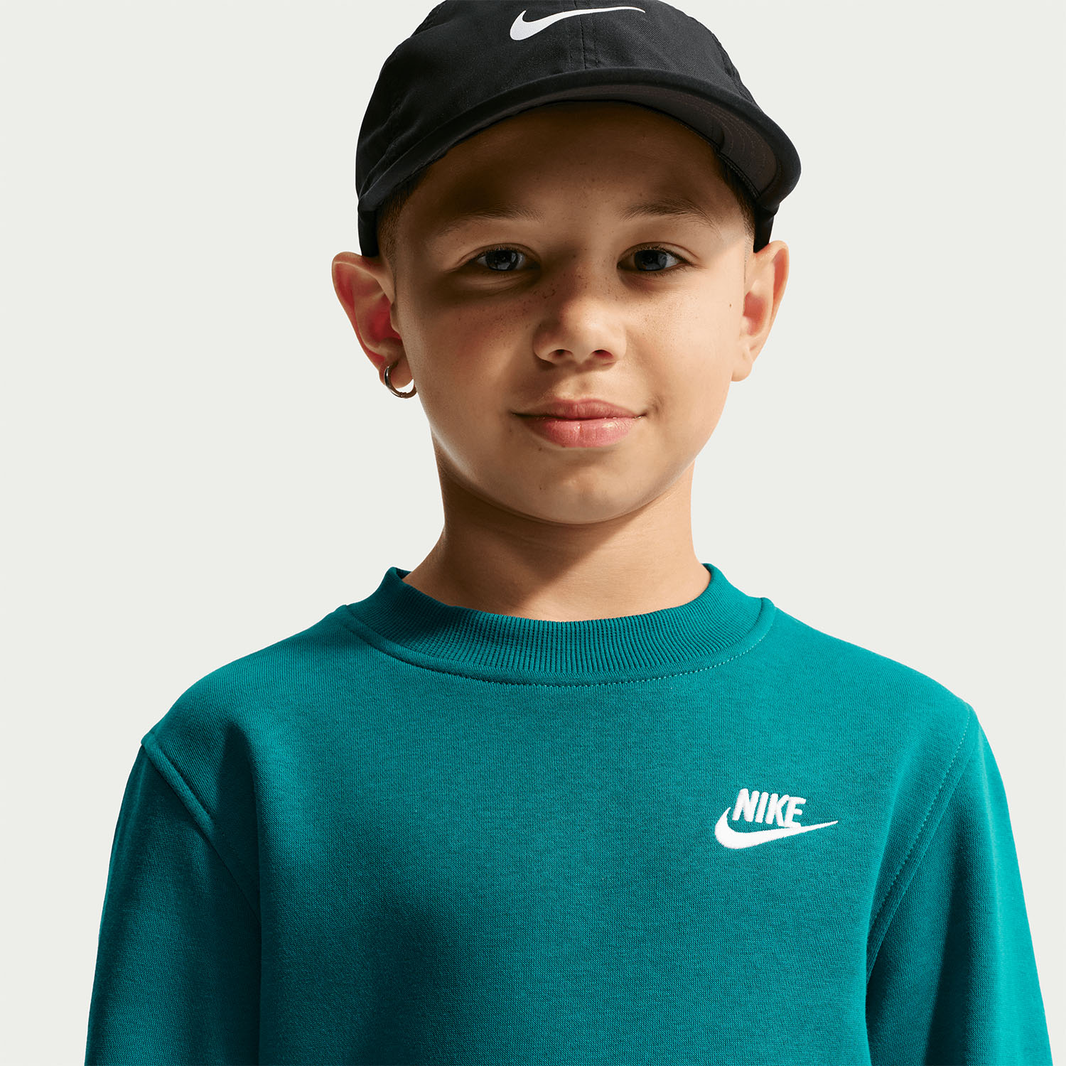 Nike Sportswear Club Sweatshirt Junior - Bright Spruce/White