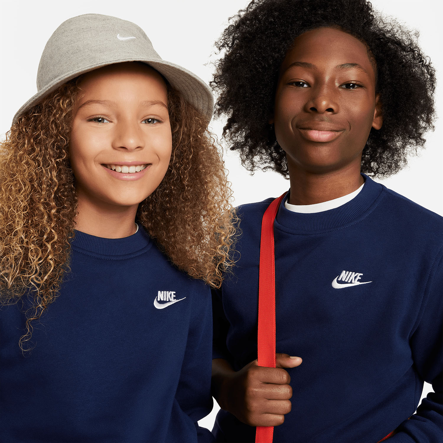 Nike Sportswear Club Sweatshirt Junior - Midnight Navy/White