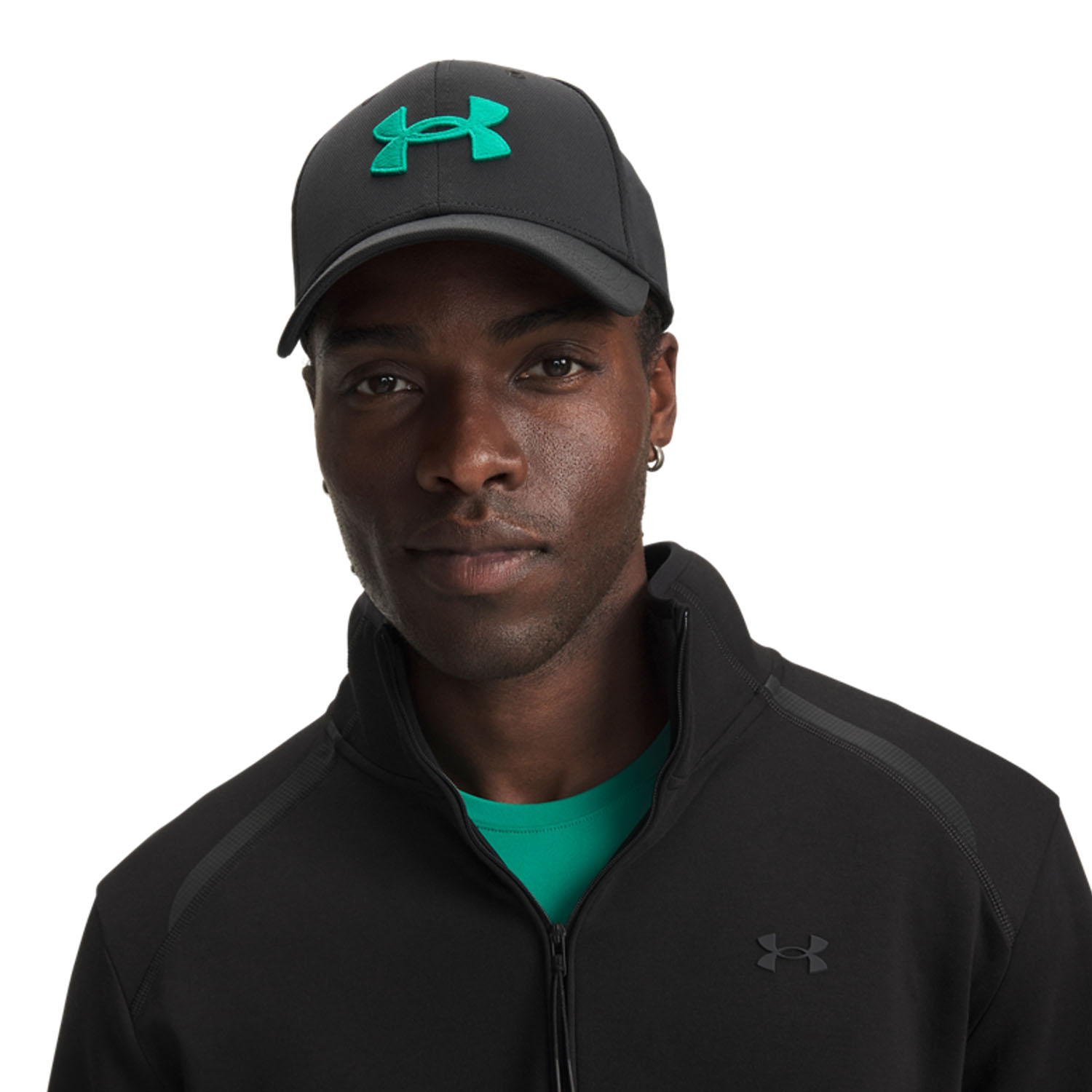 Under Armour Blitzing Cap - Black/Geode Green