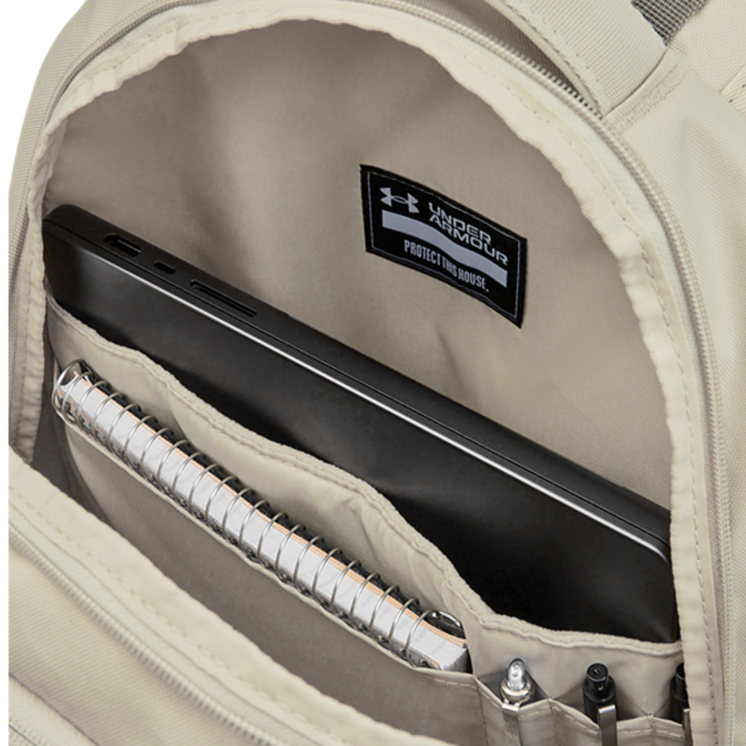 Under Armour Hustle 6.0 Backpack - Khaki Base/Taupe Dusk