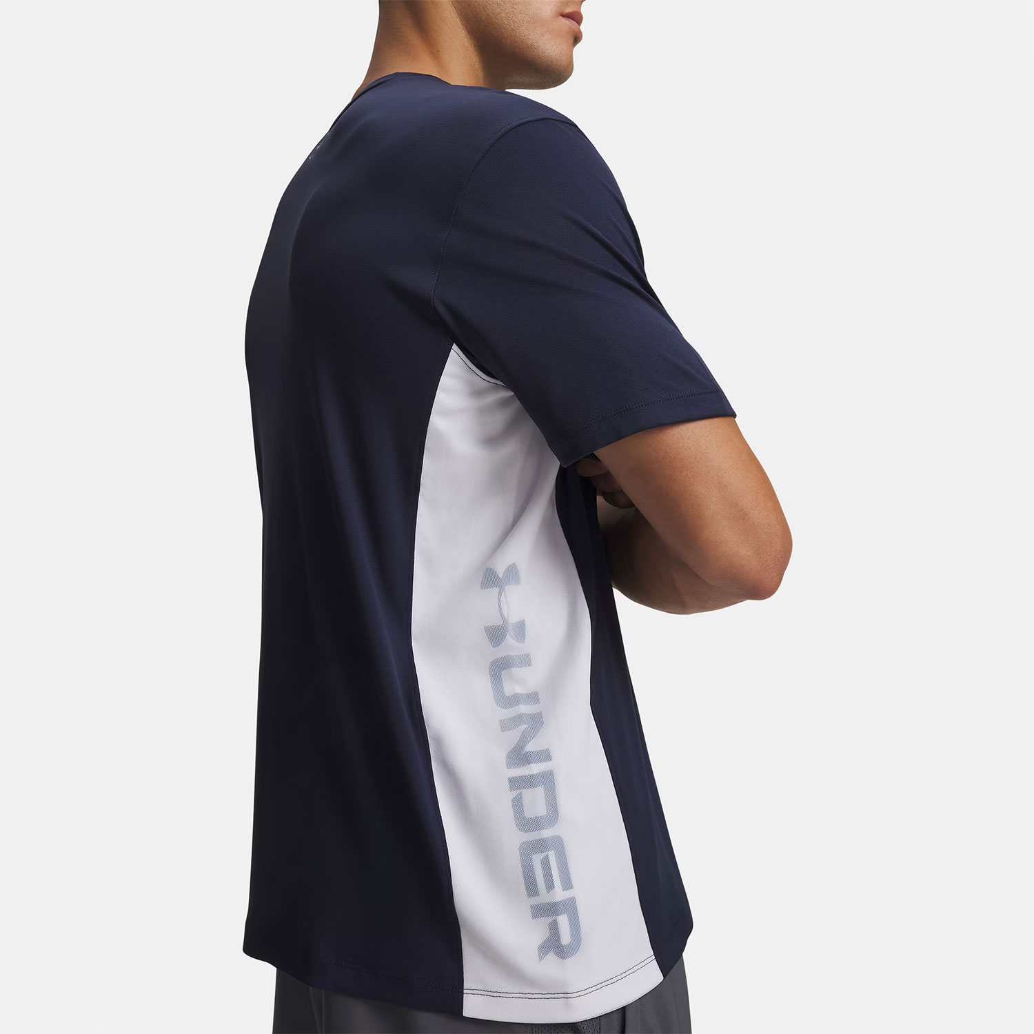 Under Armour Tech Utility Pro T-Shirt - Midnight Navy/White/Aegean Blue