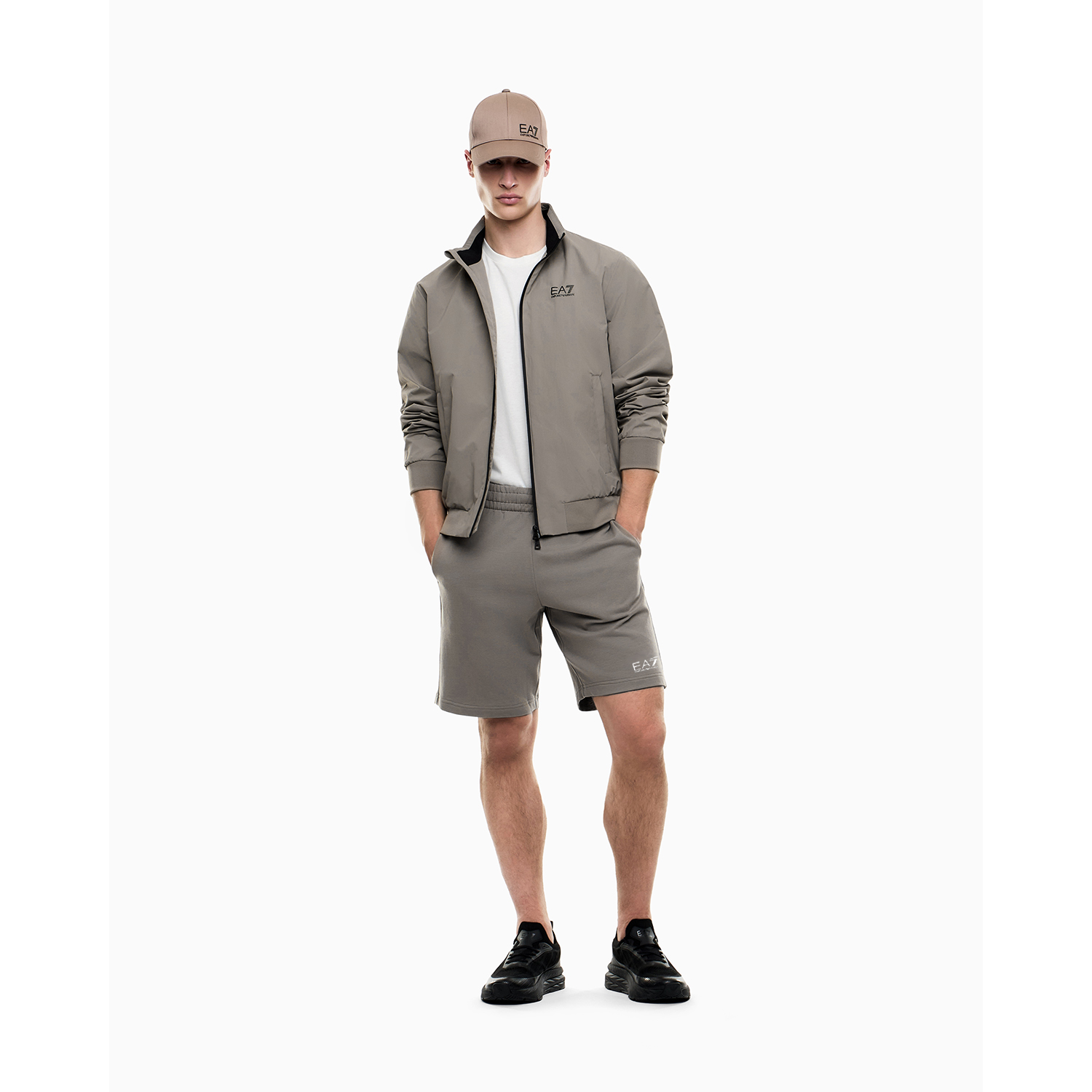 EA7 Train Core 9in Shorts - Pewter