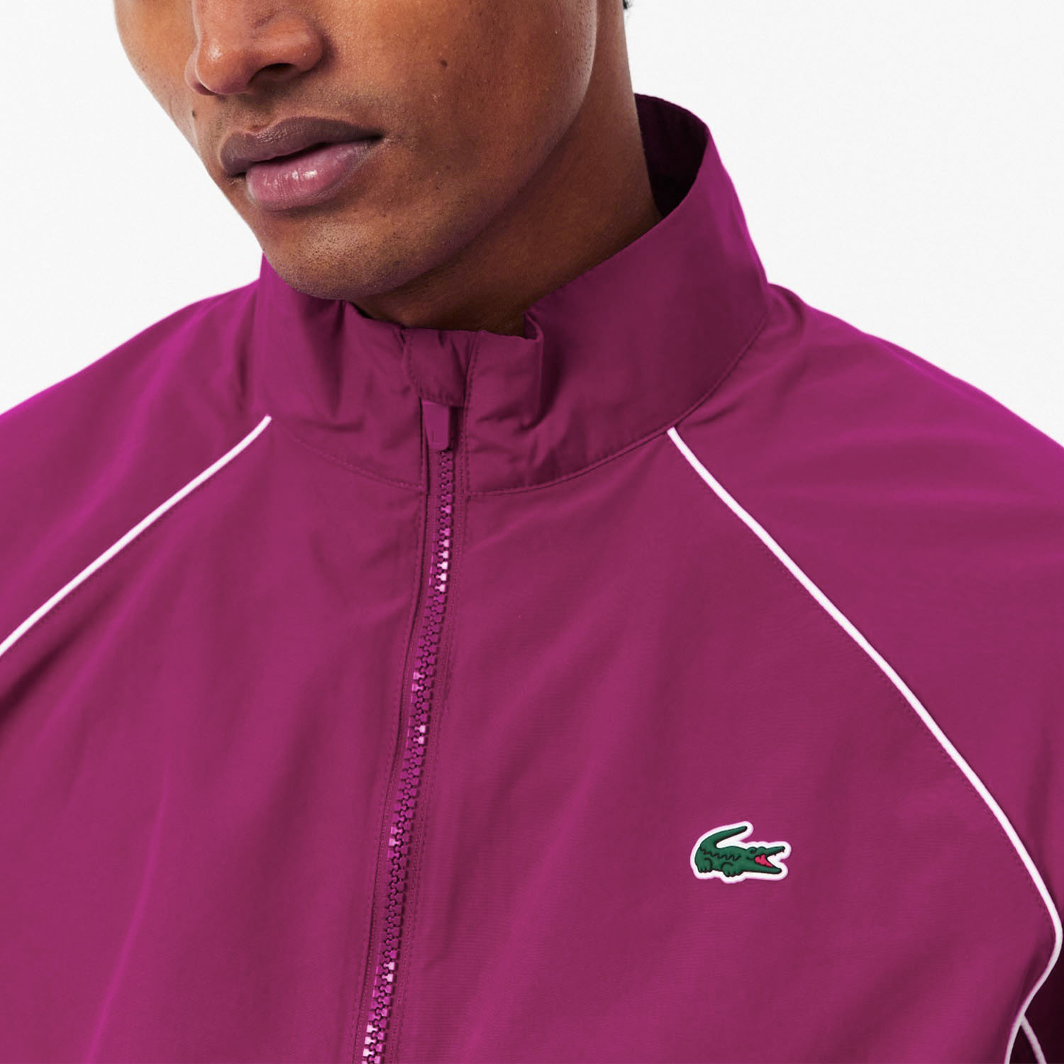 Lacoste Performance Giacca - Fushia/Blanc