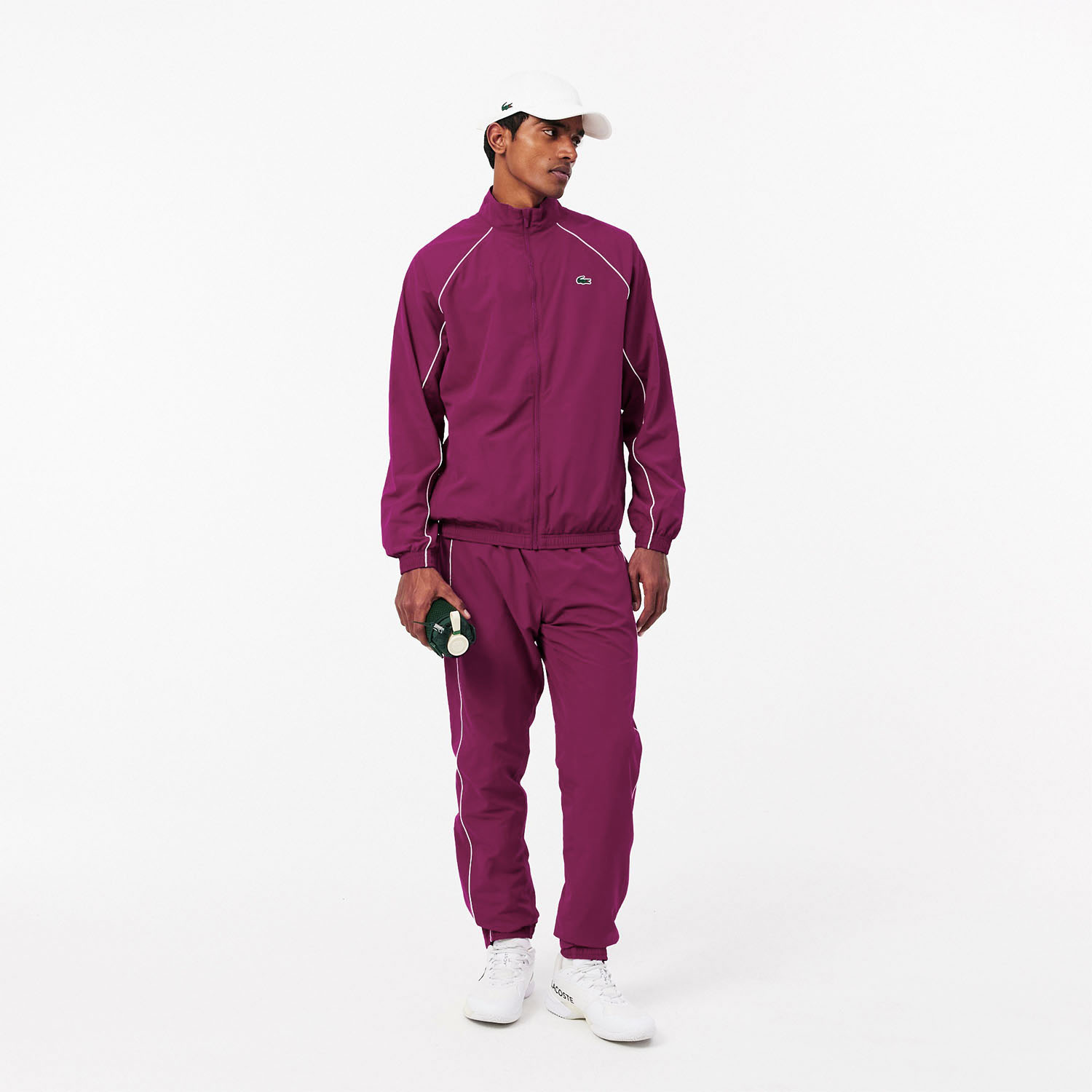 Lacoste Performance Giacca - Fushia/Blanc