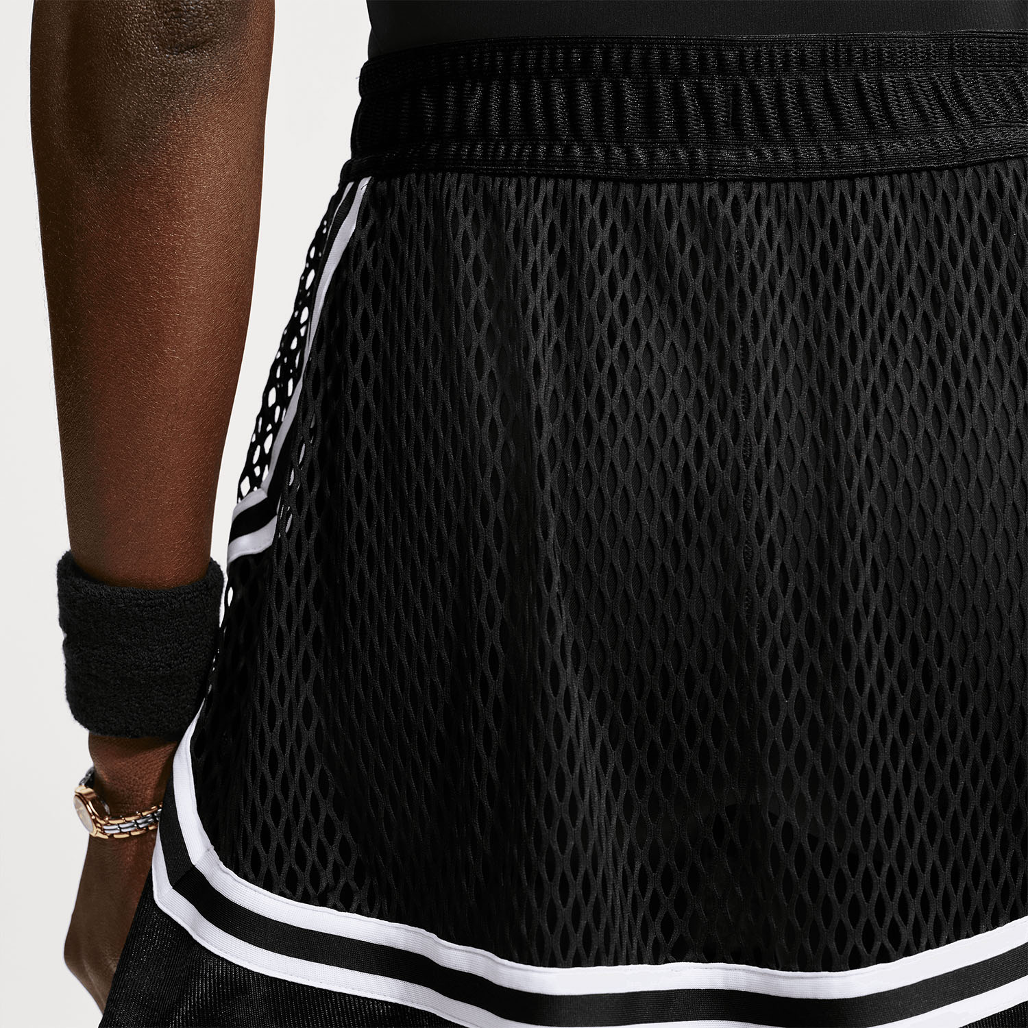 Nike Court Slam Skirt - Black/White