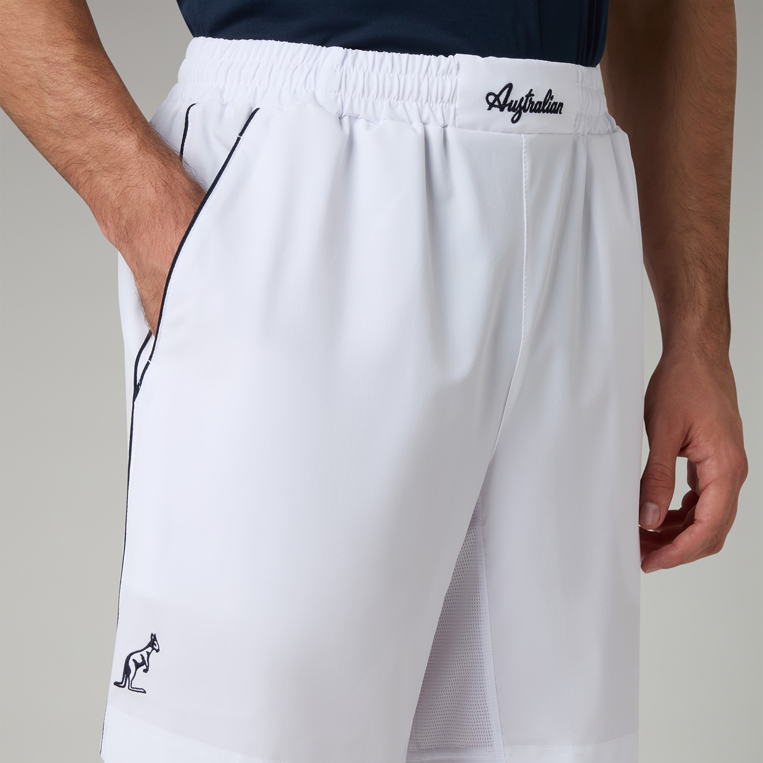 Australian Heritage 8in Shorts - Bianco/Nero