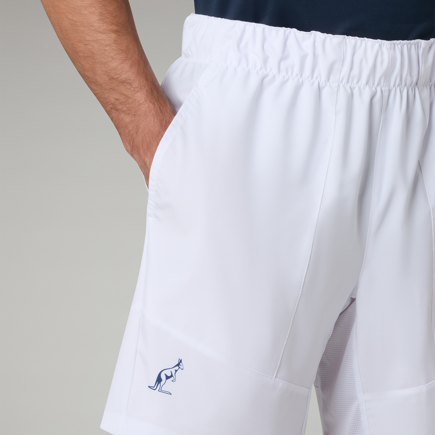 Australian Performance Slam 7in Shorts - Bianco/Blu Navy