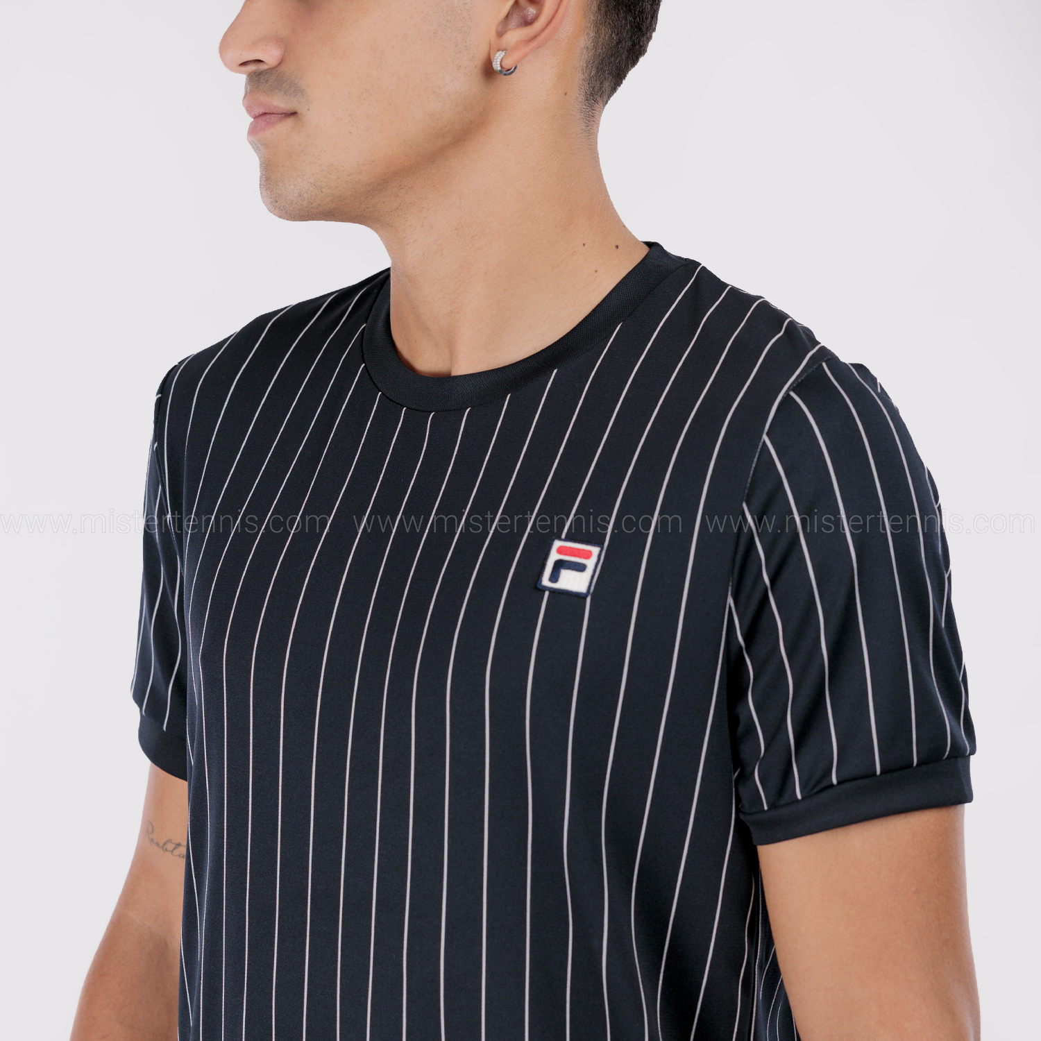 Fila BB Stripes T-Shirt - Black/White
