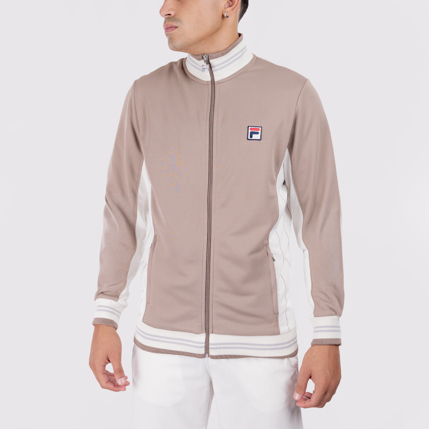 Fila Bjorn Jacket - Taupe Gray/Ecru